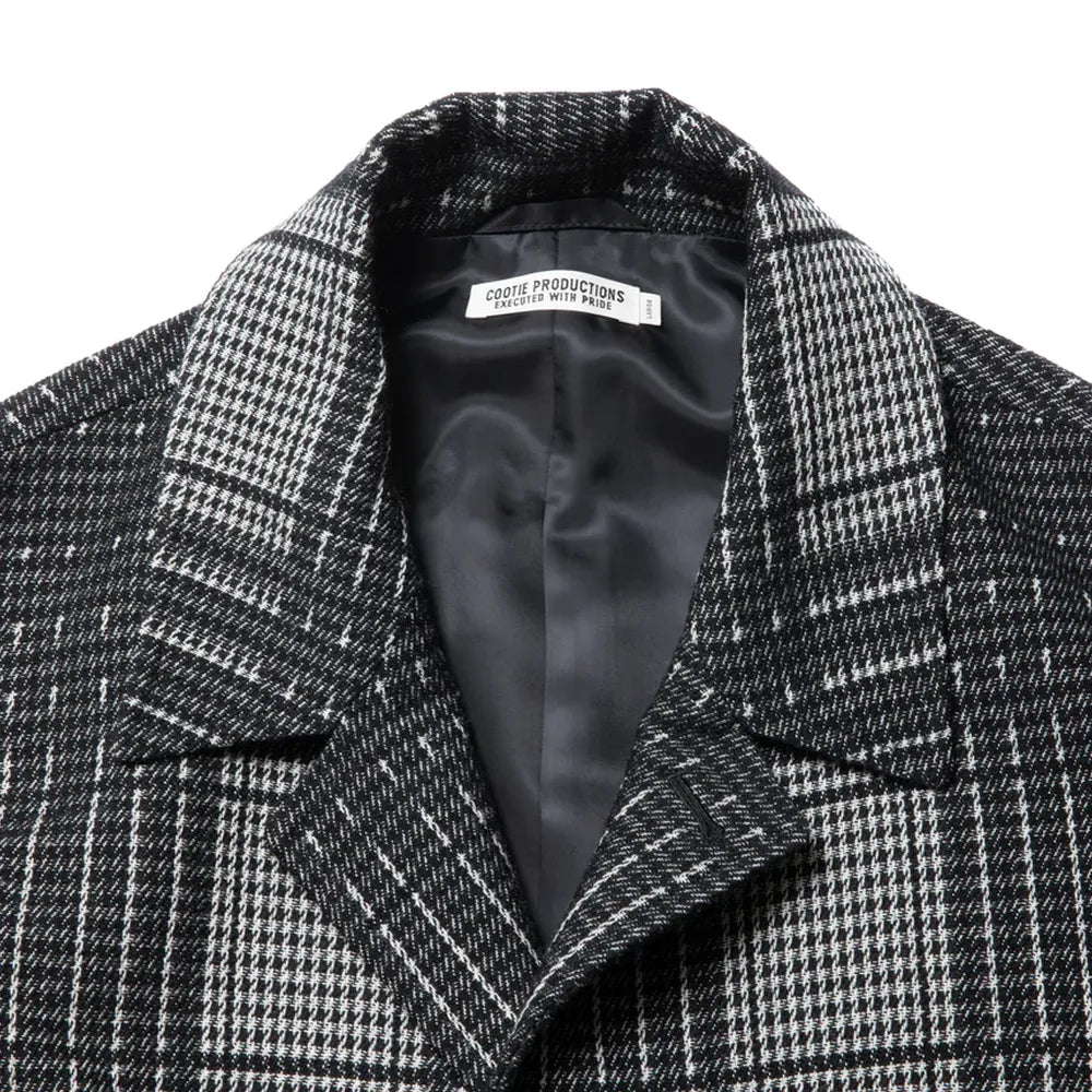 COOTIE PRODUCTIONS® / Jacquard Check Wool Short Chester Coat