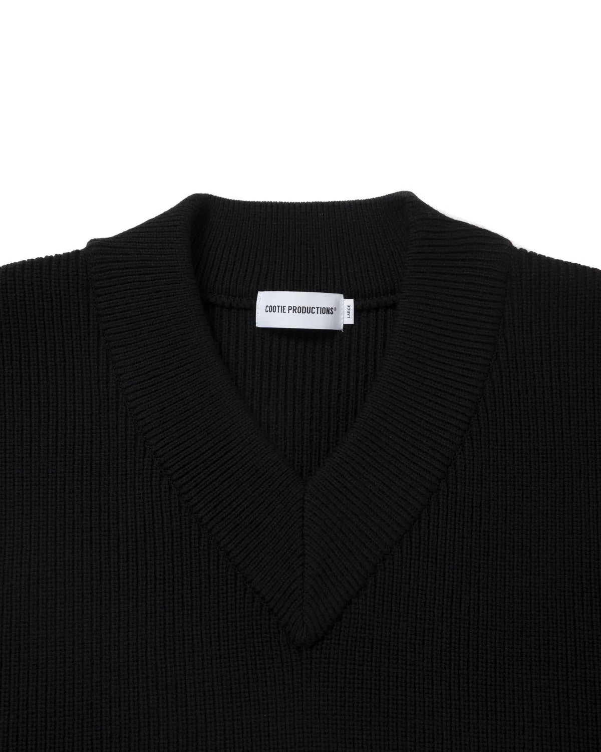 COOTIE PRODUCTIONS® / Rib Stitch Tilden Knit Vest (CTE-25A325)