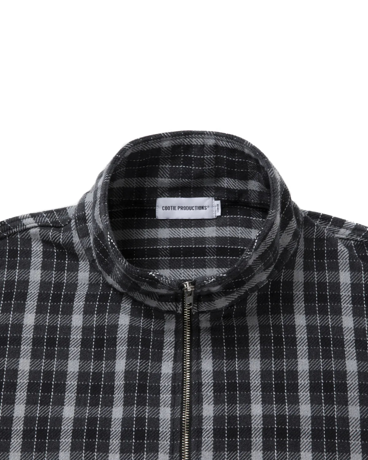 COOTIE PRODUCTIONS® / AD Processing Heavy Flannel Check Half Zip Pullover (CTE-25A408)