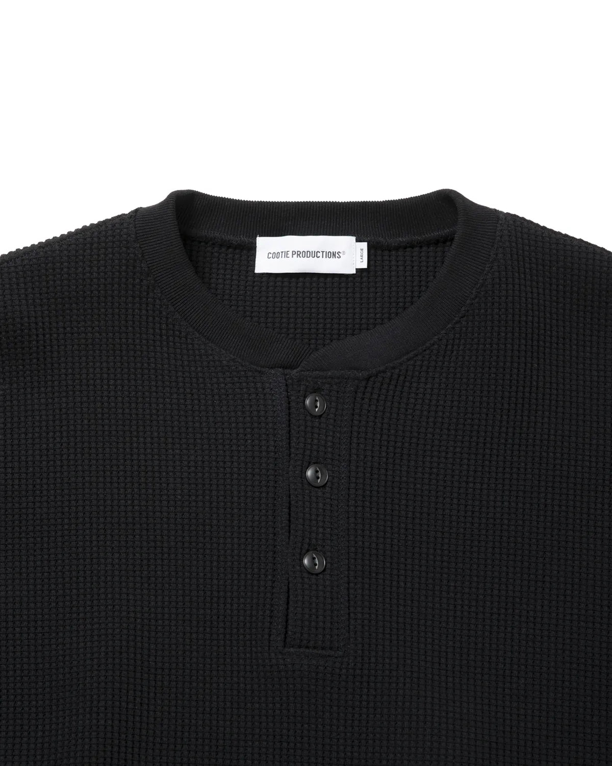 COOTIE PRODUCTIONS / N/C Waffle Henley-Neck Pullover (CTE-26A318)