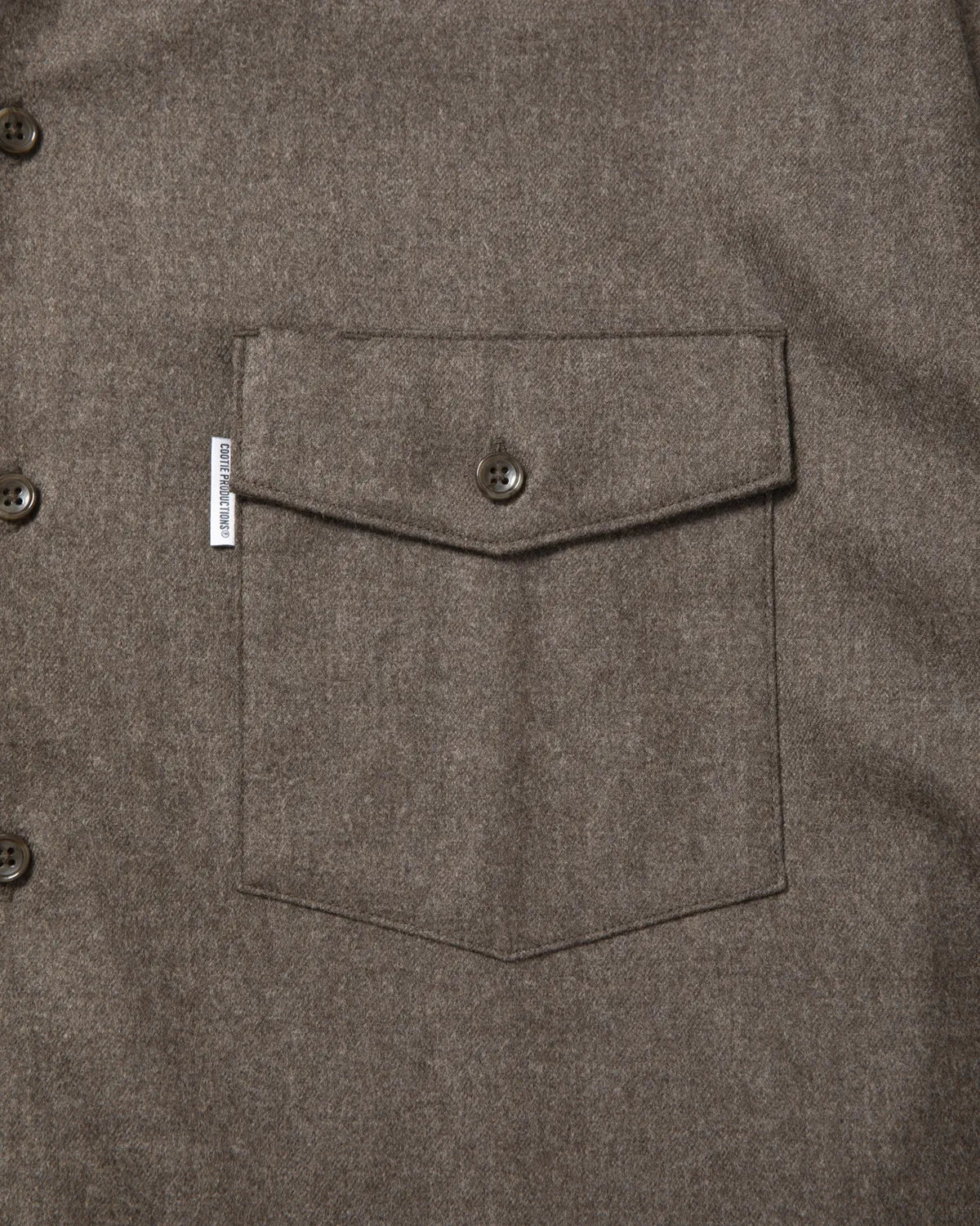 COOTIE PRODUCTIONS / Wool Flano L/S work Shirts (CTE-26A404)