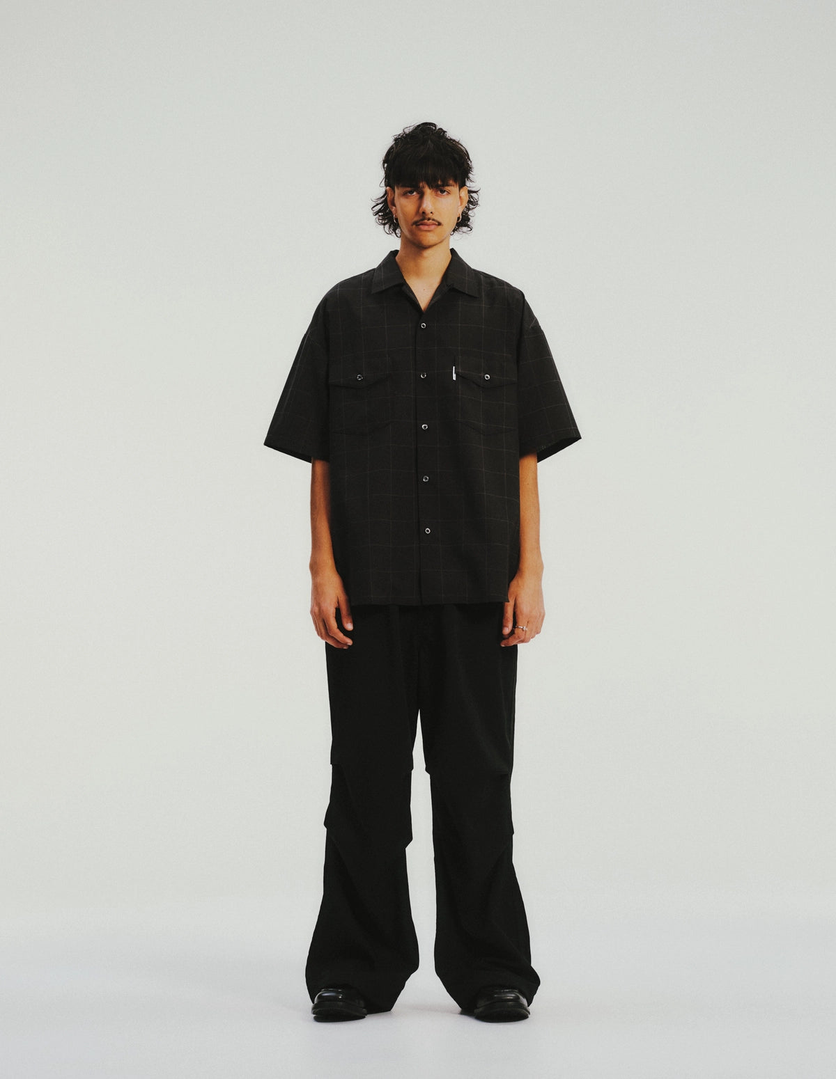COOTIE PRODUCTIONS® / Ny/Wo Twill Utility Wide Easy Trousers (CTE-26S111)