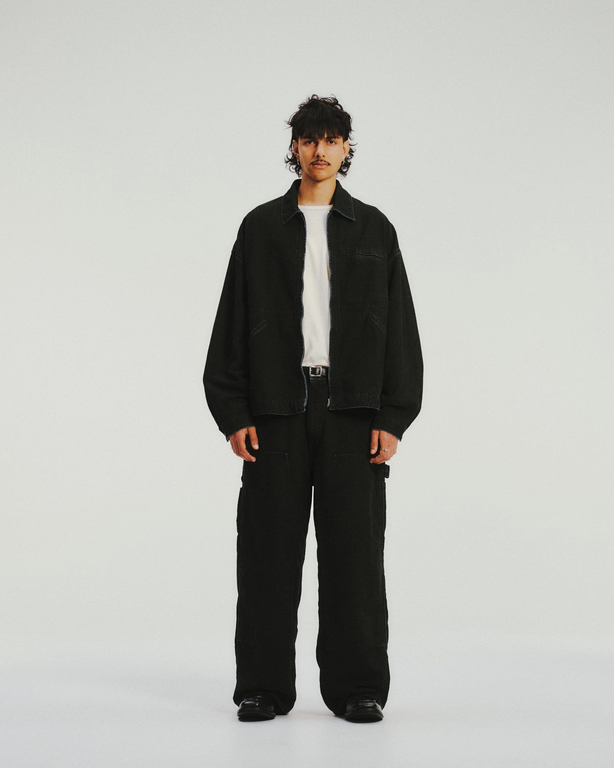 COOTIE PRODUCTIONS® / Grainy Denim Double Knee Painter Pants (CTE-26S120)