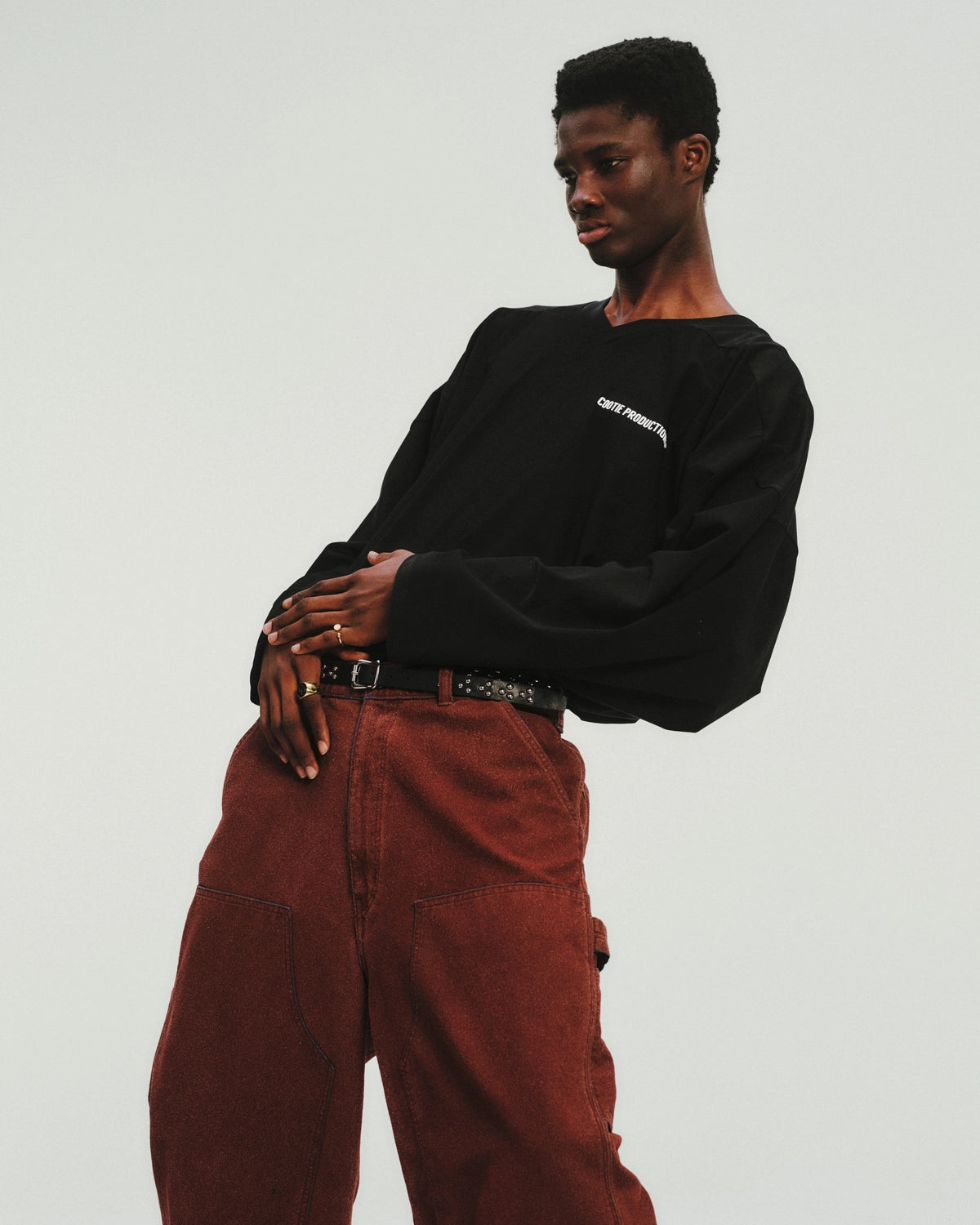 COOTIE PRODUCTIONS® / Grainy Denim Double Knee Painter Pants (CTE-26S120)