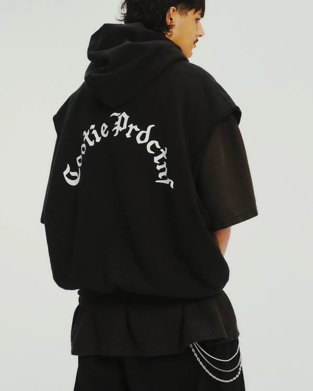 COOTIE PRODUCTIONS® / Venice Sweat Cut-Off Sleeve Hoodie (CTE-26S306)