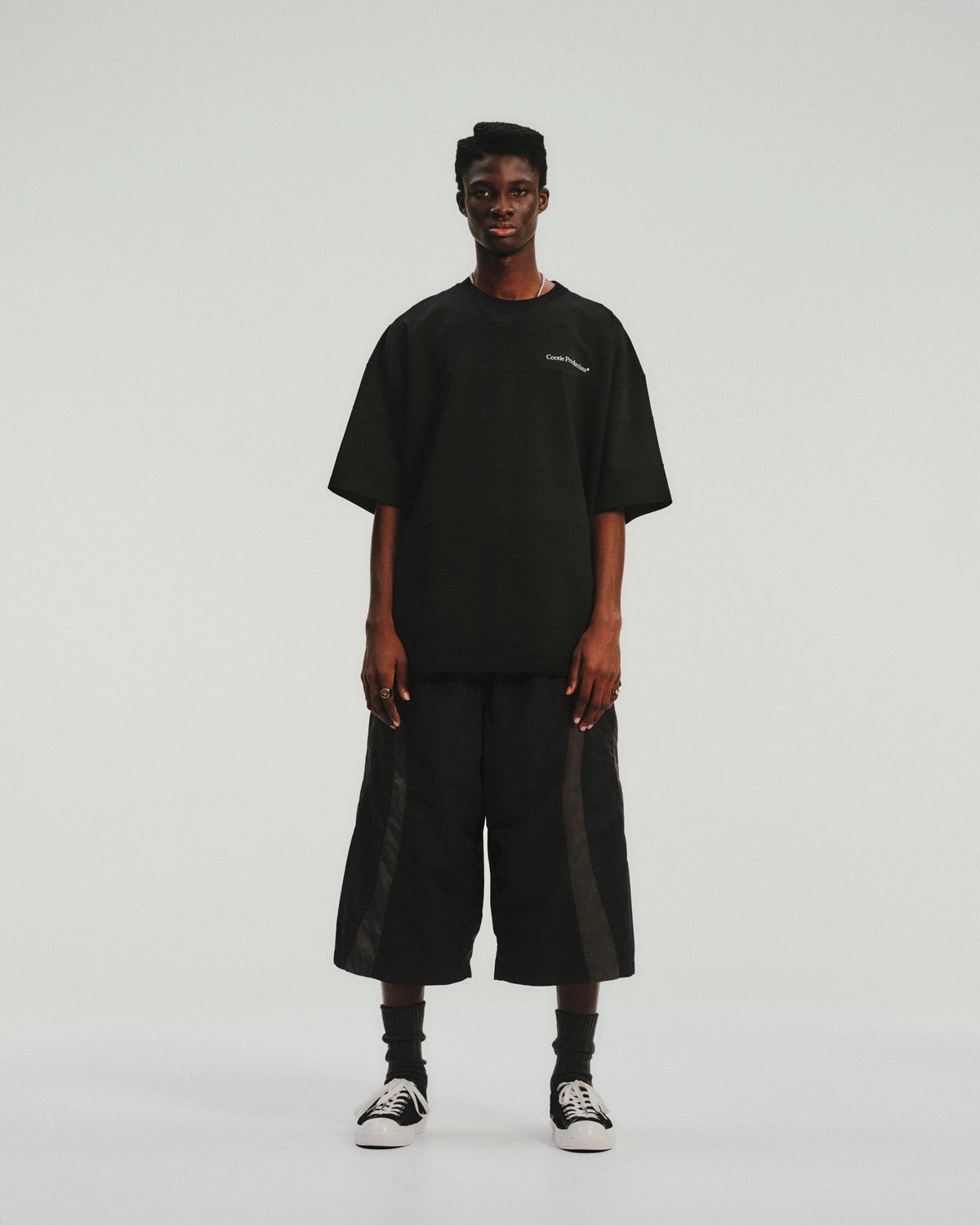 COOTIE PRODUCTIONS® / Plaited Jersey Paneling Border S/S Tee (CTE-26S310)