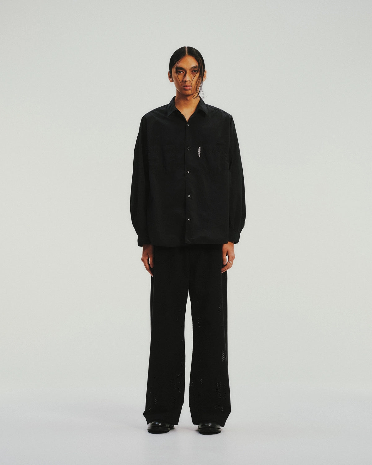 COOTIE PRODUCTIONS® / Garment Dyed Nylon L/S Shirt (CTE-26S411)