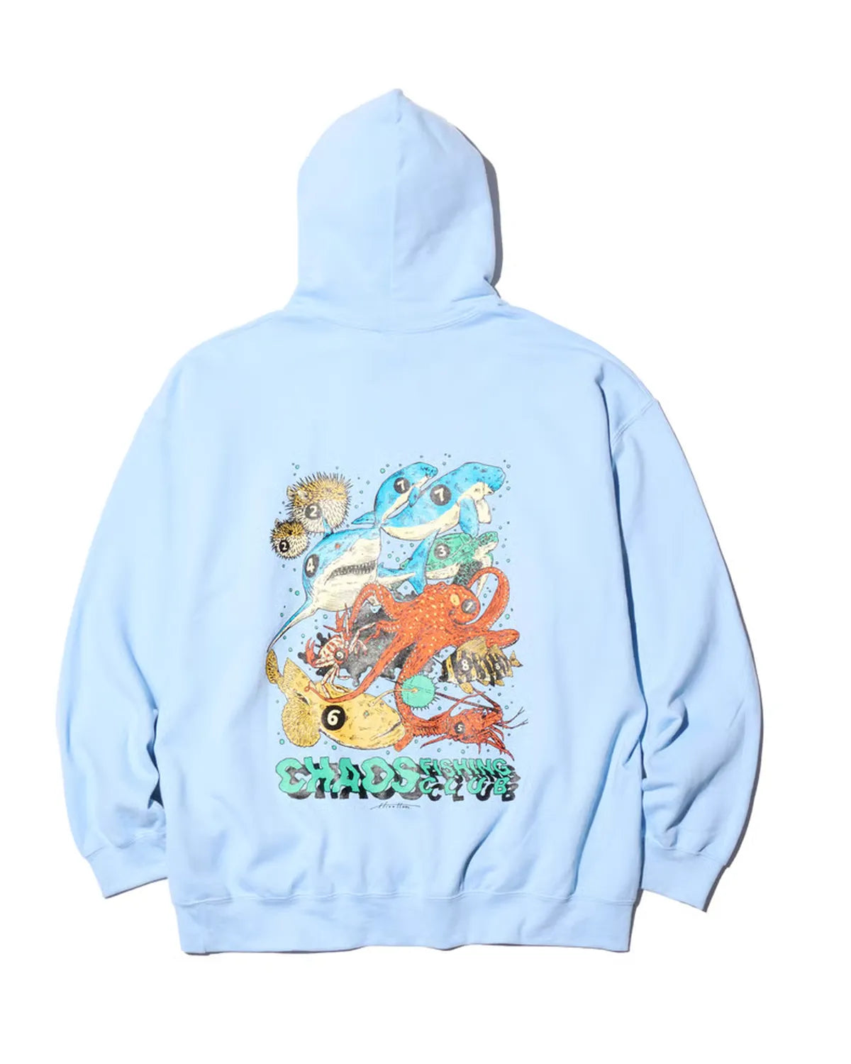 Chaos Fishing Club の Road Of The Sea Hoodie (CFC-25AW-CUT03)