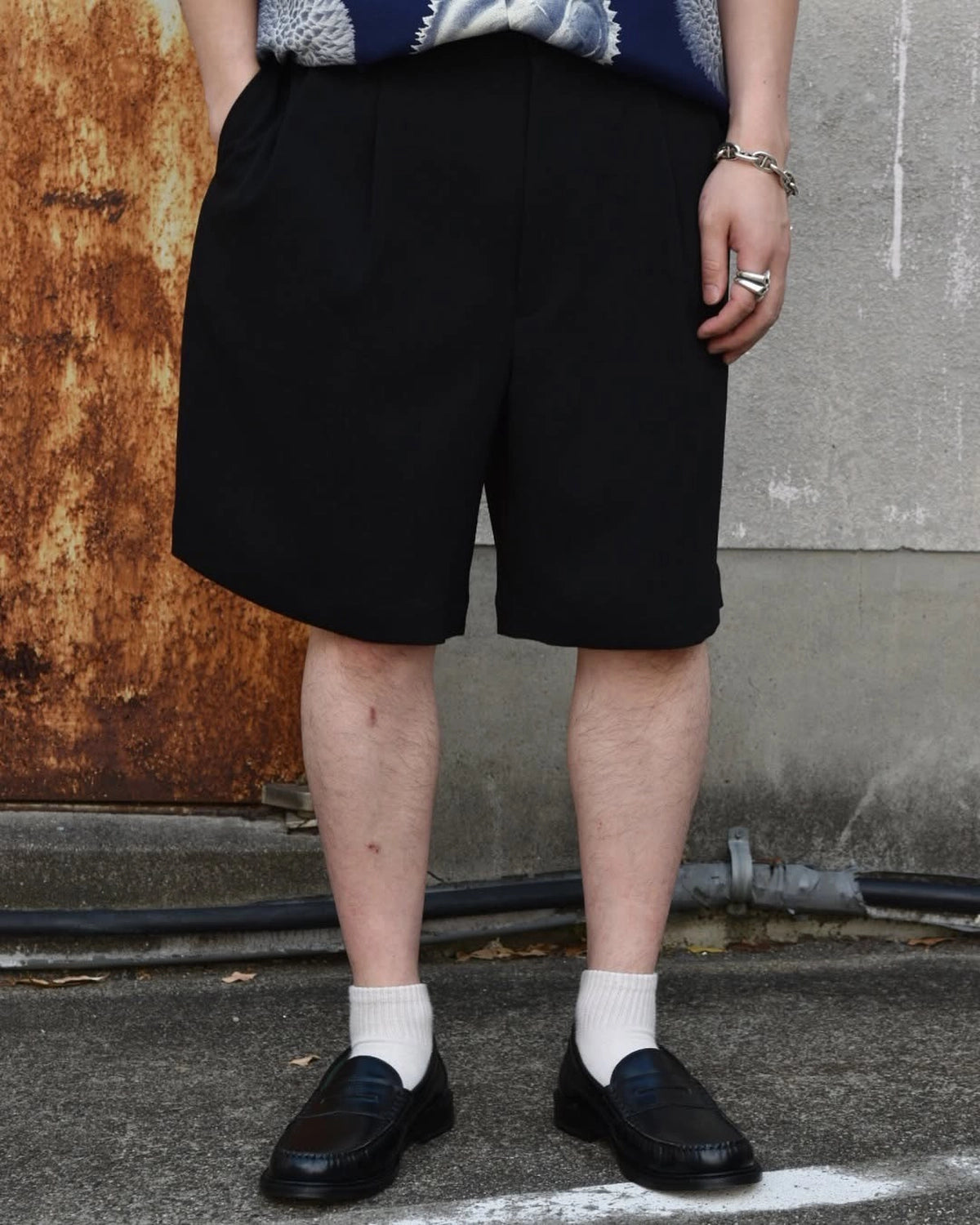N.HOOLYWOOD COMPILE / TUCKED HALF PANTS (2251-PT51-006)
