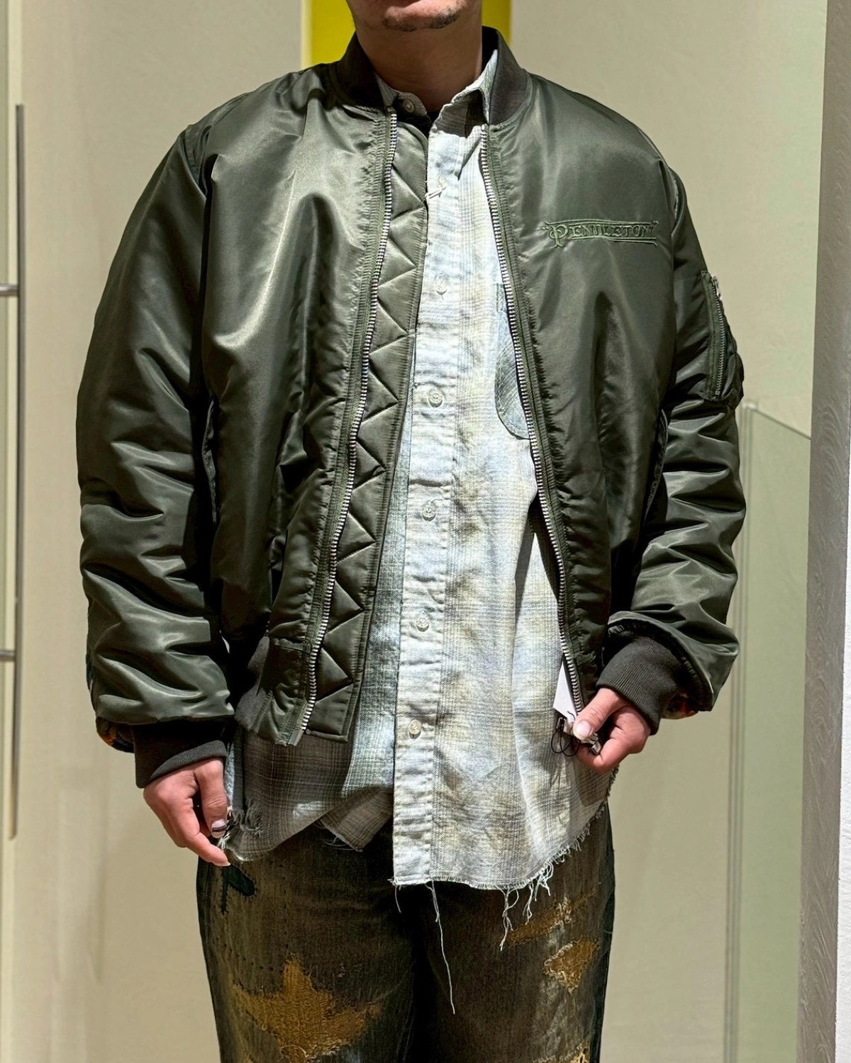 MIYAGIHIDETAKA × PENDLETON / MA-1 (MH044)