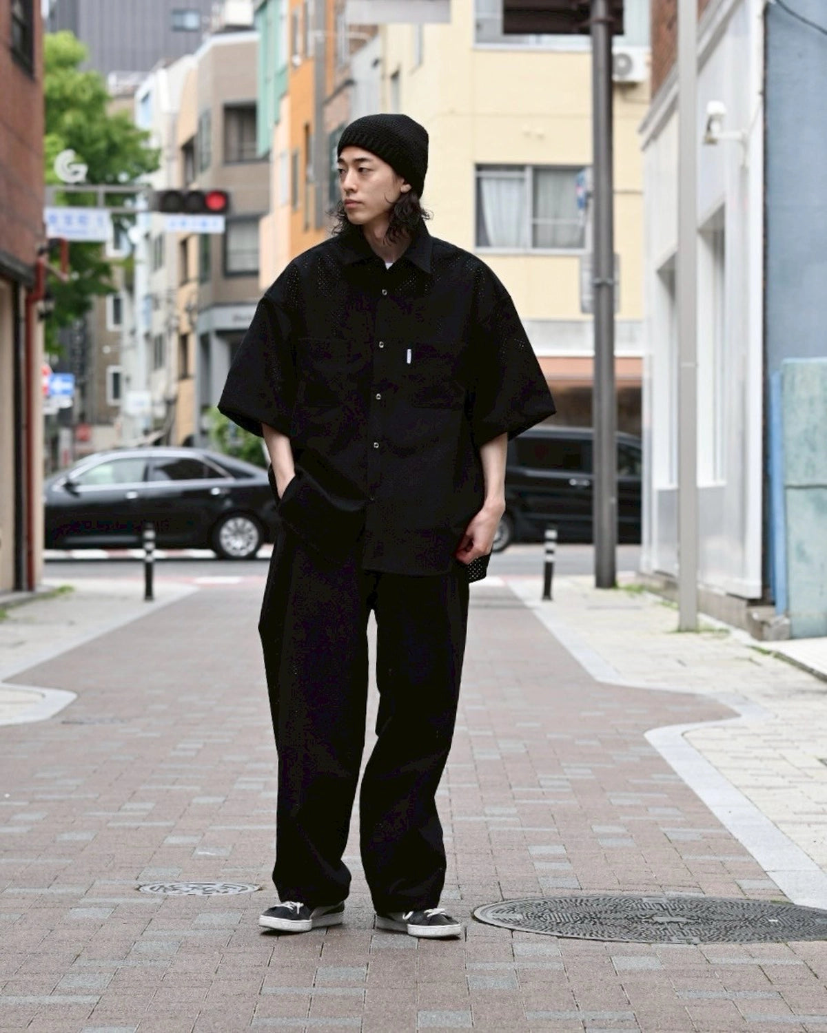 COOTIE PRODUCTIONS® / Punching Faux Suede Work S/S Shirt (CTE-25S412)