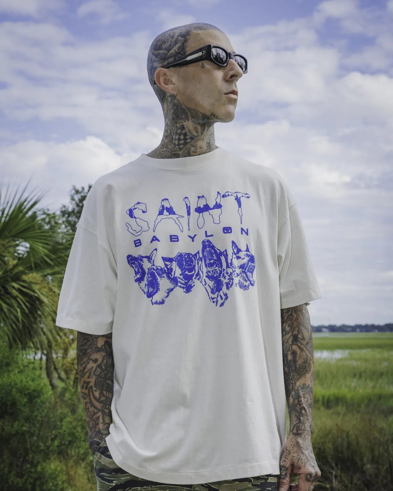 ©︎SAINT Mxxxxxx × BABYLON / BBLN_SS TEE_SAINT BABYLON (SM-HR1-0000-C48)