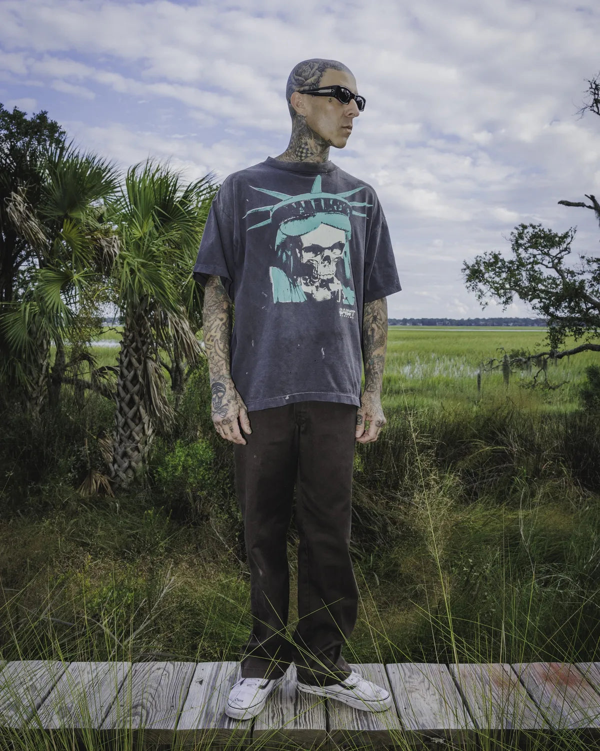 ©︎SAINT Mxxxxxx × BABYLON / BBLN_SS TEE_SAINT BABYLON (SM-HR1-0000-C47)