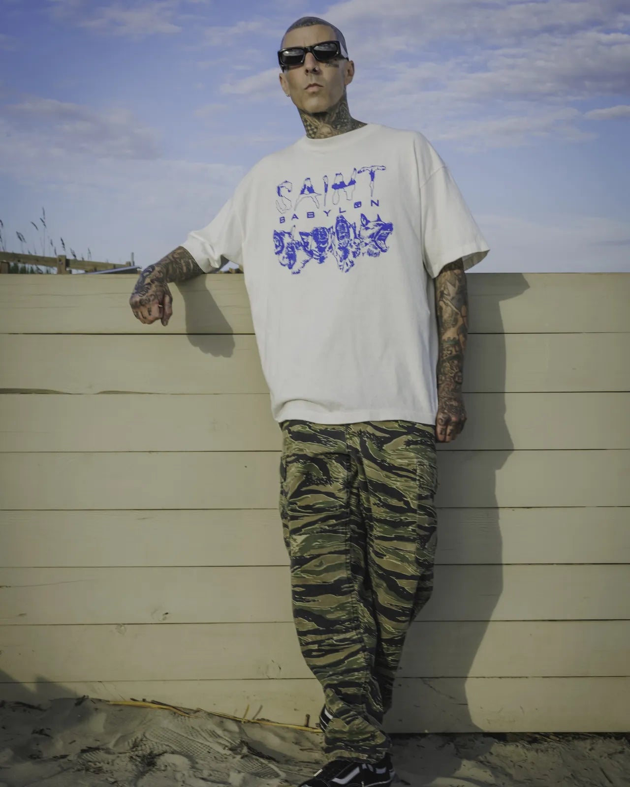 ©︎SAINT Mxxxxxx × BABYLON / BBLN_SS TEE_SAINT BABYLON (SM-HR1-0000-C48)