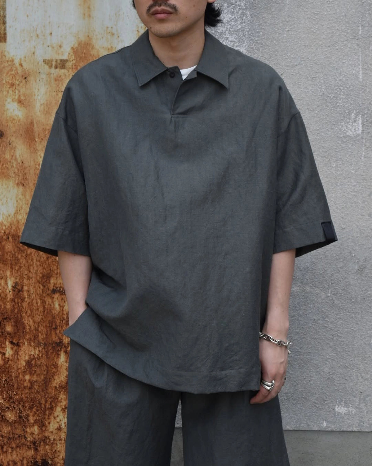 N.HOOLYWOOD COMPILE / PULLOVER HALF SLEEVE SHIRT (2251-SH59-001)
