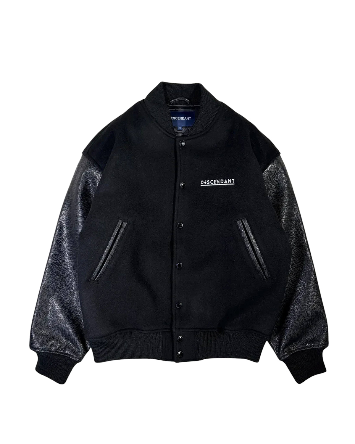 DESCENDANT の FLUKE UP VARSITY JACKET (252CPDS-JKM01S)