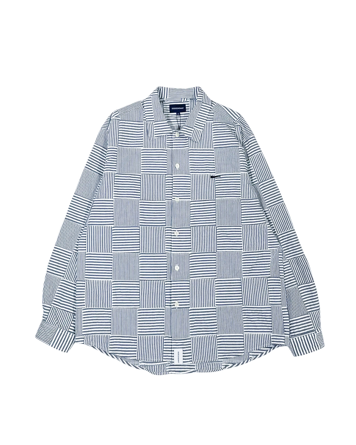 DESCENDANT の MILPITAS PATCHWORK LS SHIRT (261WVDS-SHM03)
