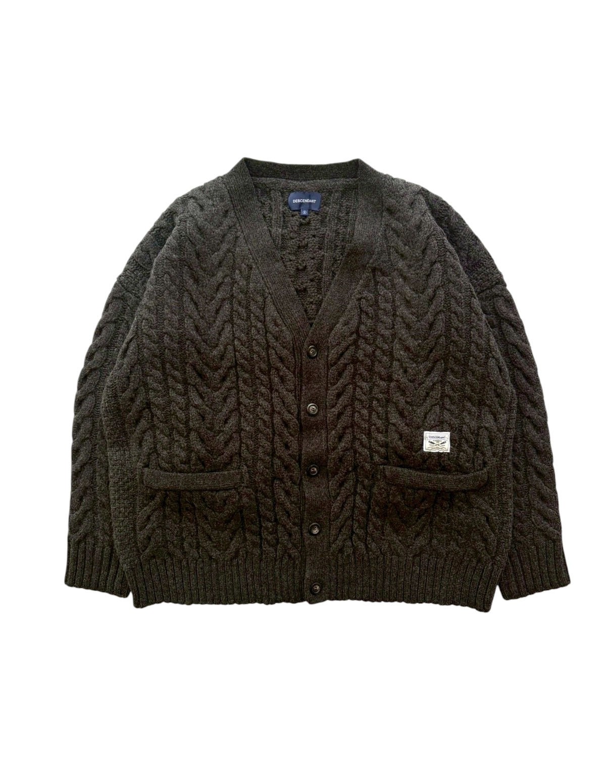 DESCENDANT の NURSE KNIT CARDIGAN (252MADS-KNM01)