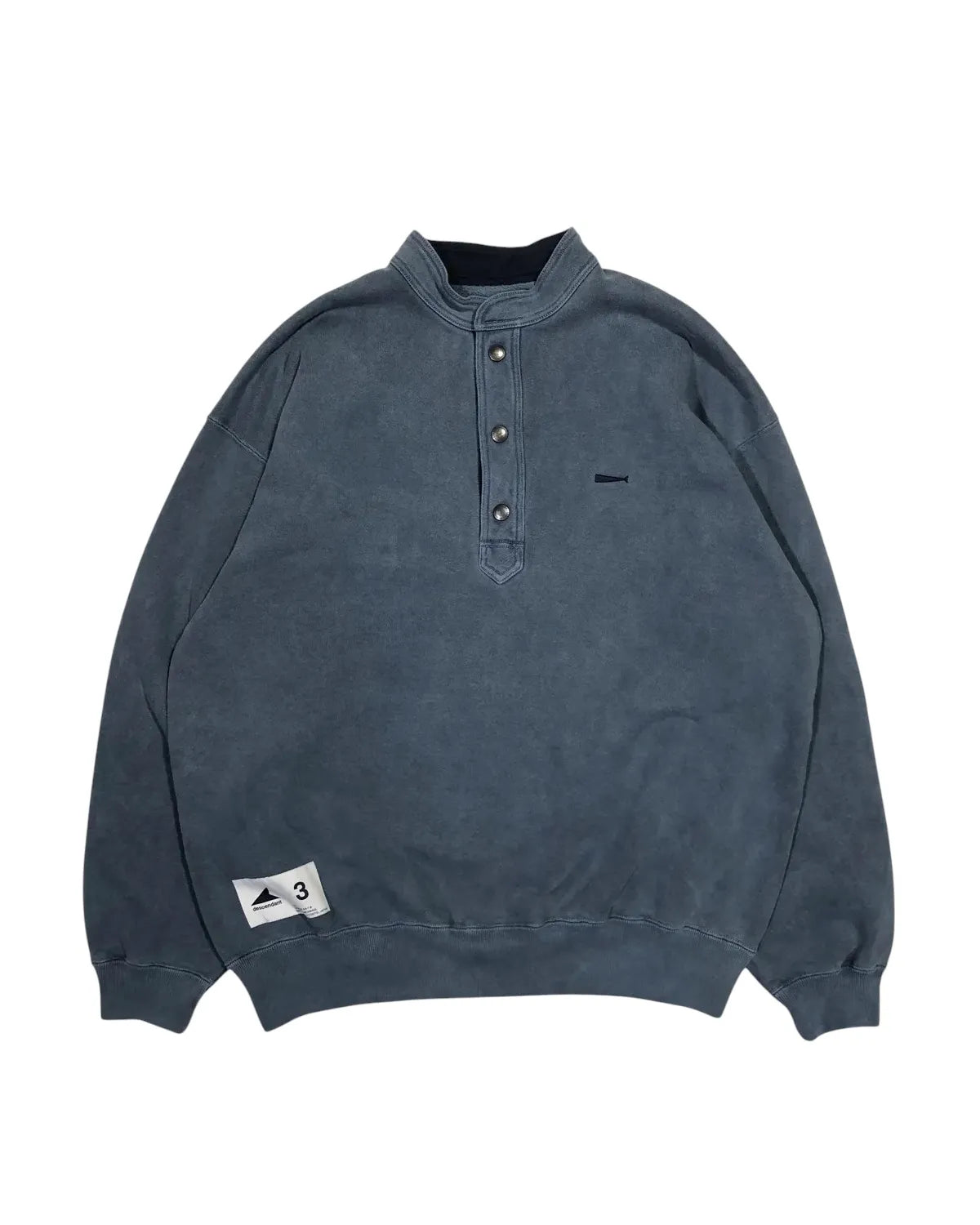 DESCENDANT の VOIL HENLEY NECK PIGMENT DYE (252ATDS-CSM11)