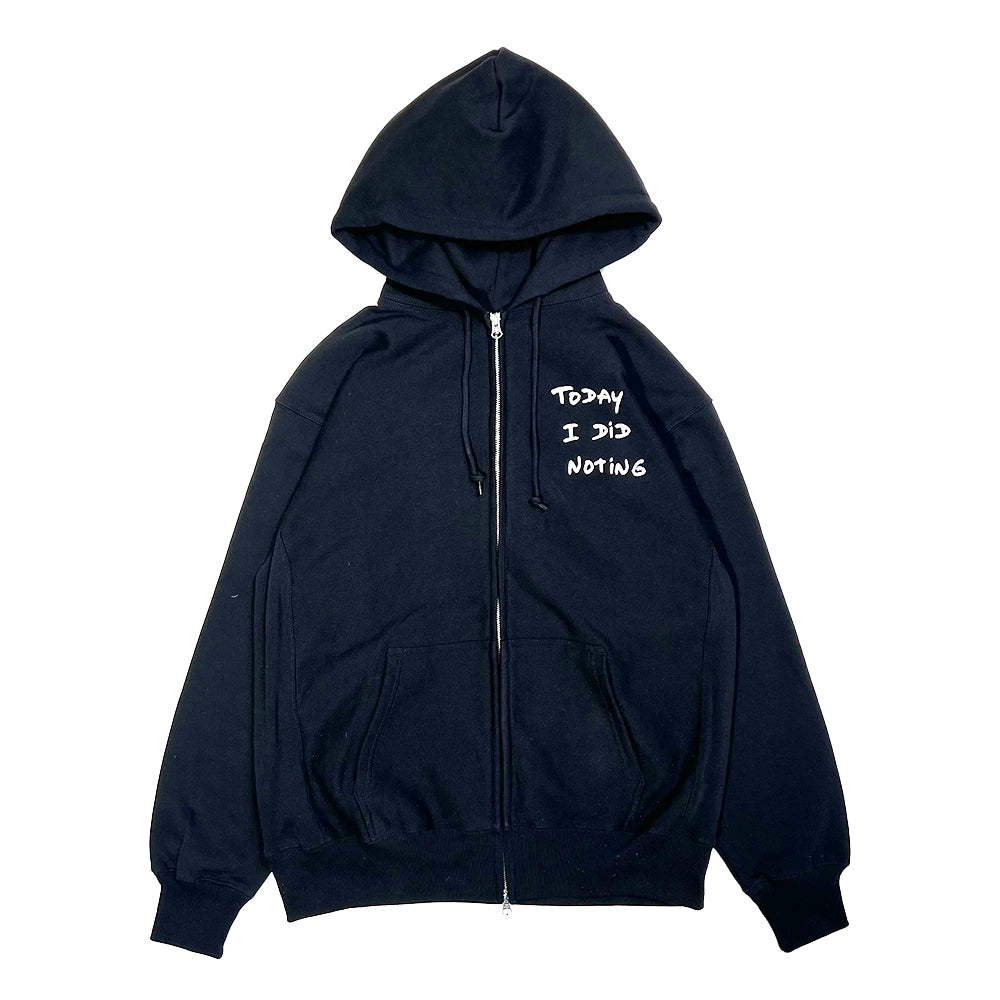 Do Nothing Congress の ZIP-UP Hoodie "TODAY I DID"