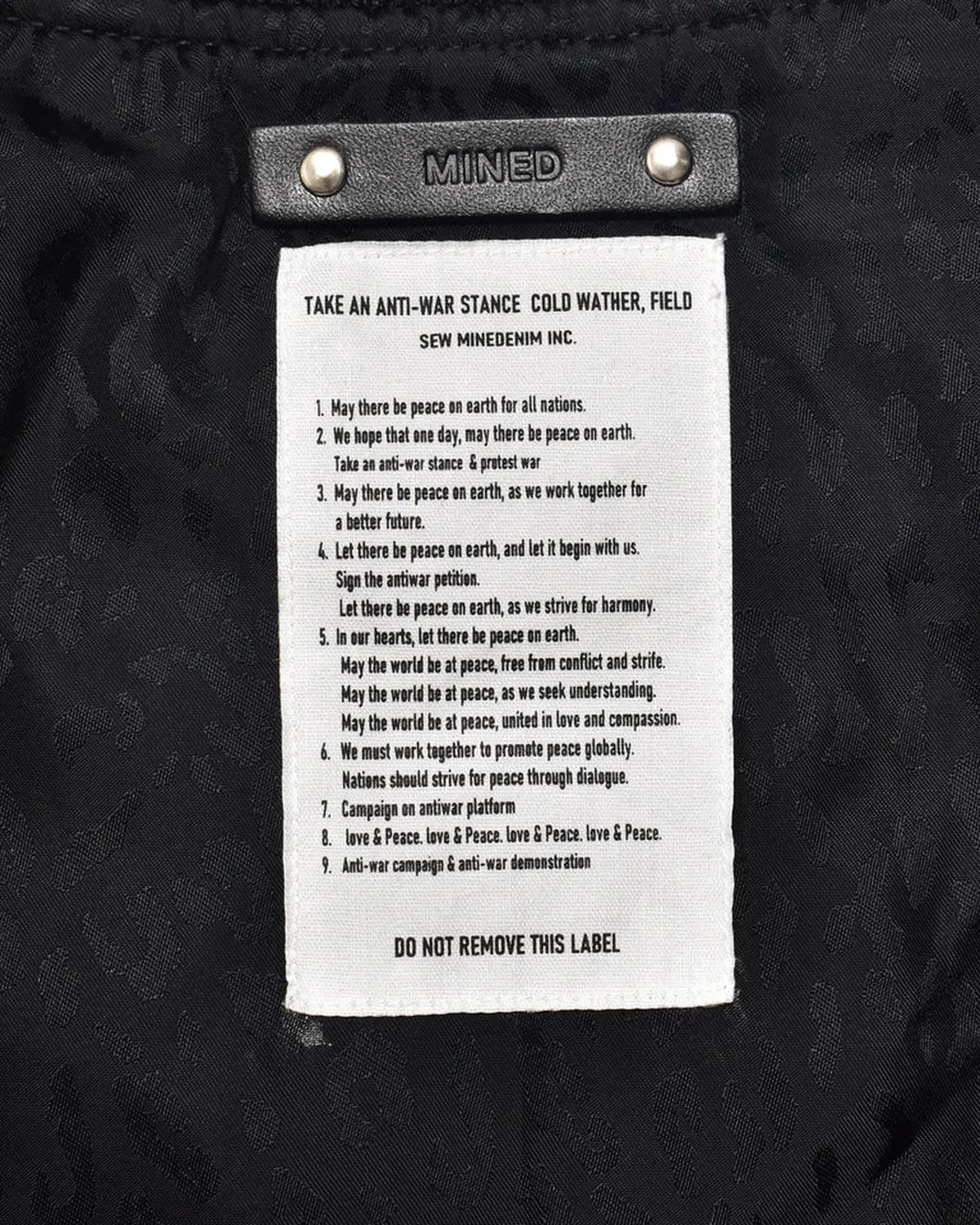 MINEDENIM / Wool Meiton Bomber JKT (2511-9001)