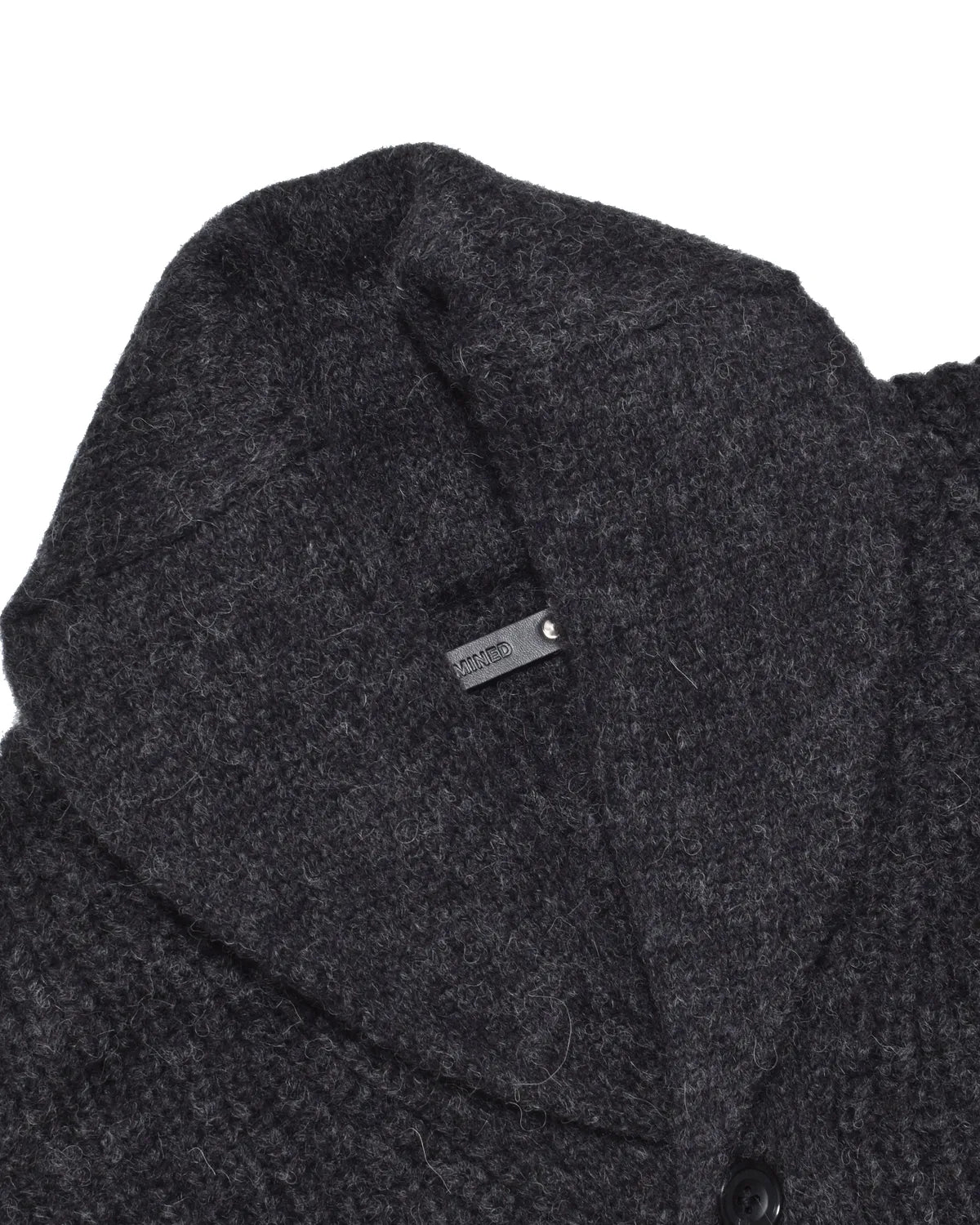 MINEDENIM / Baby Alpaca Wool Shawl Collar Knit Cardigan (MDFBF10601)