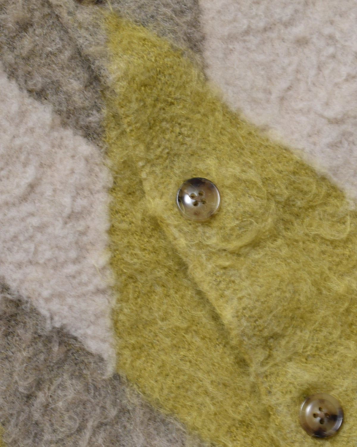 MINEDENIM / Mohair Argyle Knit Cardigan (MDFBF10602)