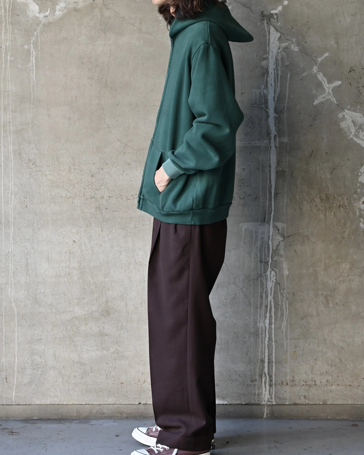A.PRESSE / Vintage Zip Sweat Hoodie (26AAP-05-10)