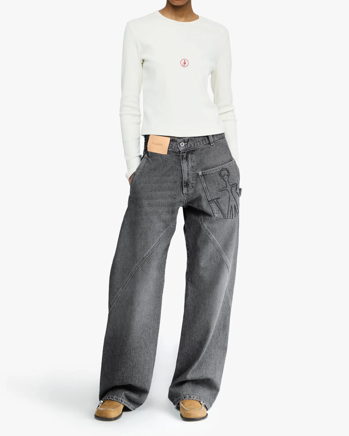 JW ANDERSON / ツイステッドワークウェアジーンズ (953-50071003)