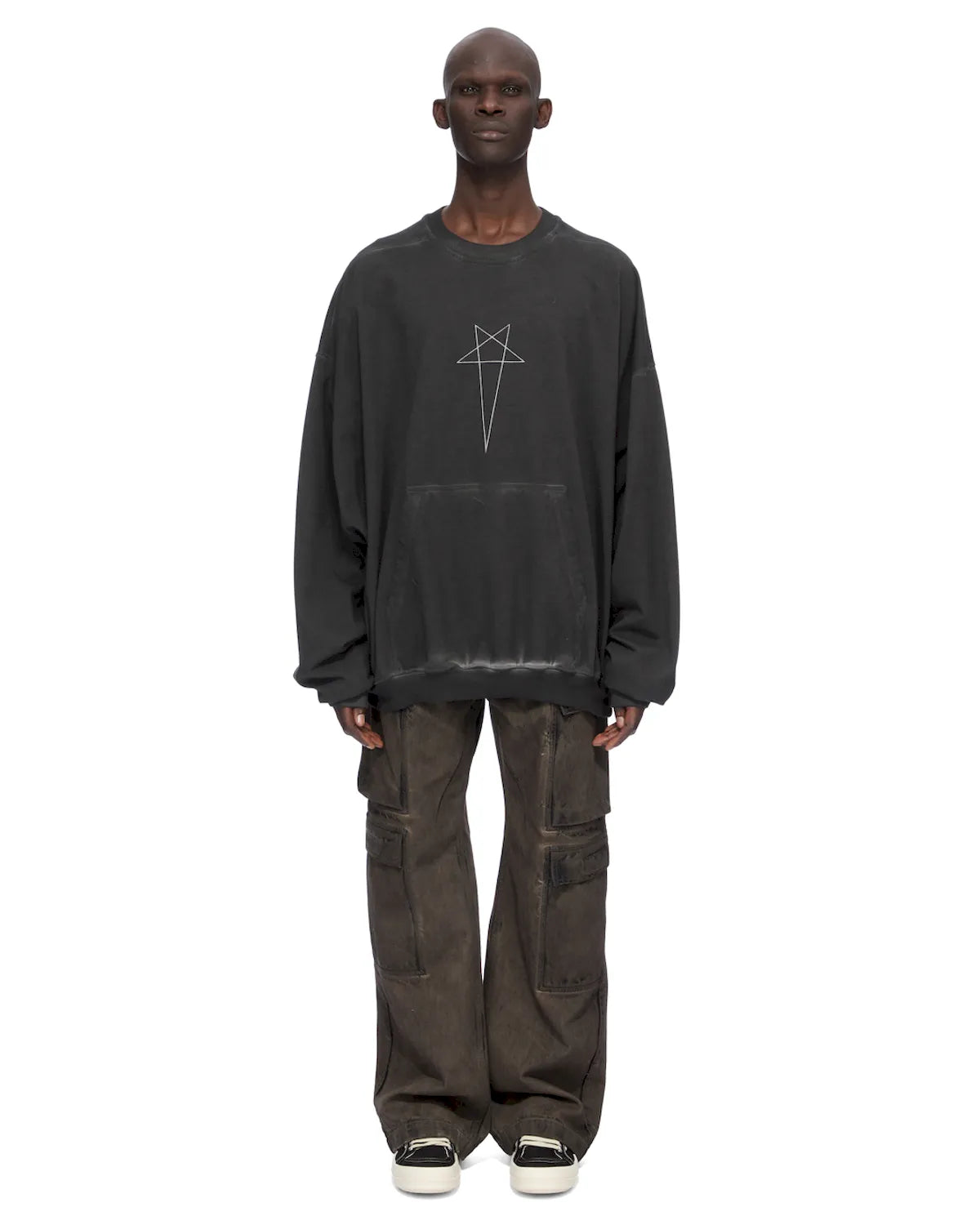 Rick Owens DRKSHDW / HUN CREWNECK (DU02F6267)