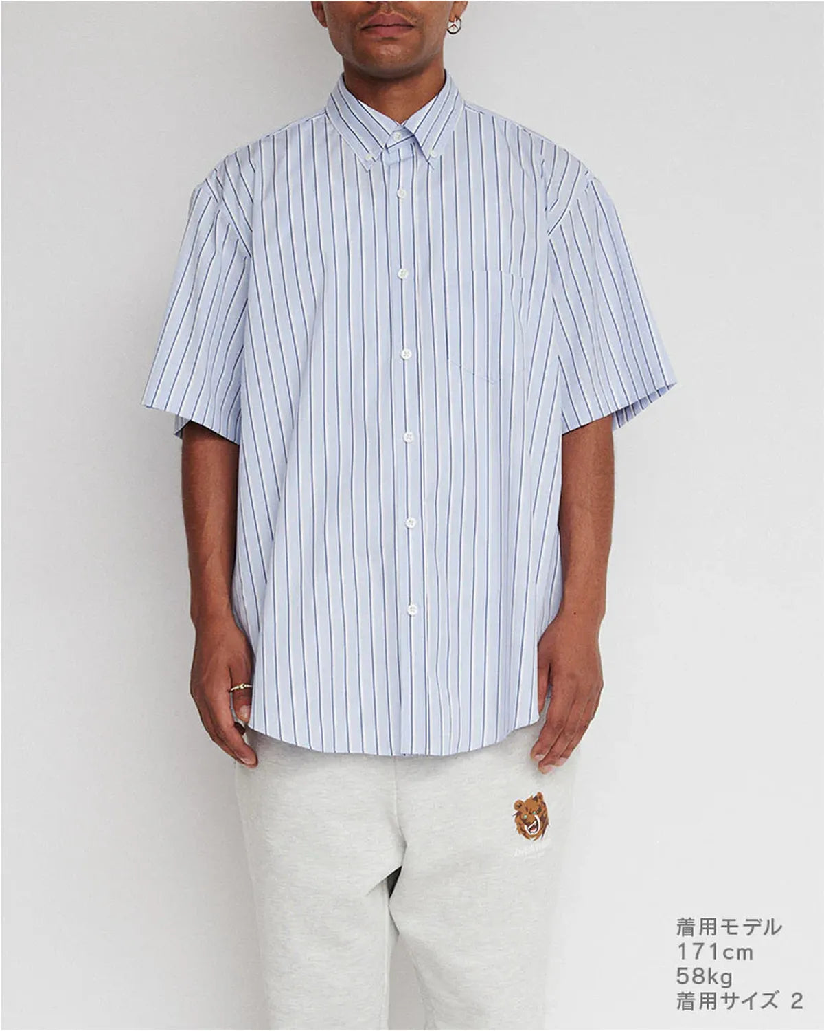 DIGAWEL / Buttondown S/S shirt (DWAA037)