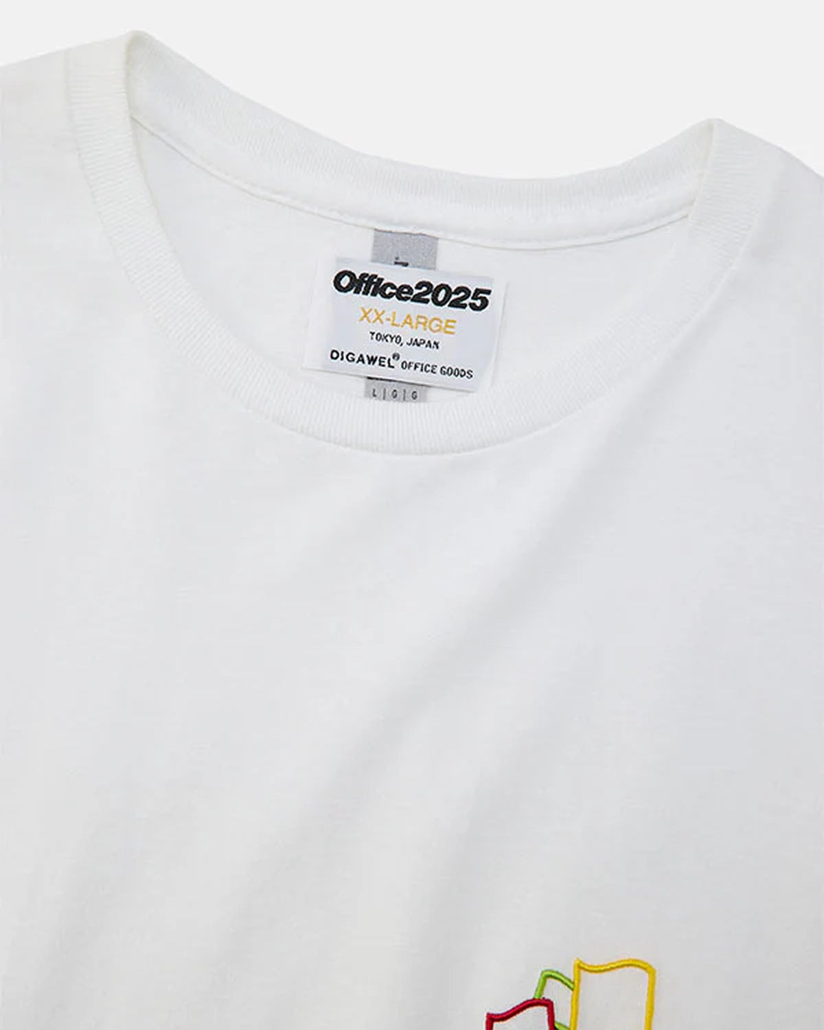 DIGAWEL / T-shirt ③ embroidery(ready-made) (DWYA065)