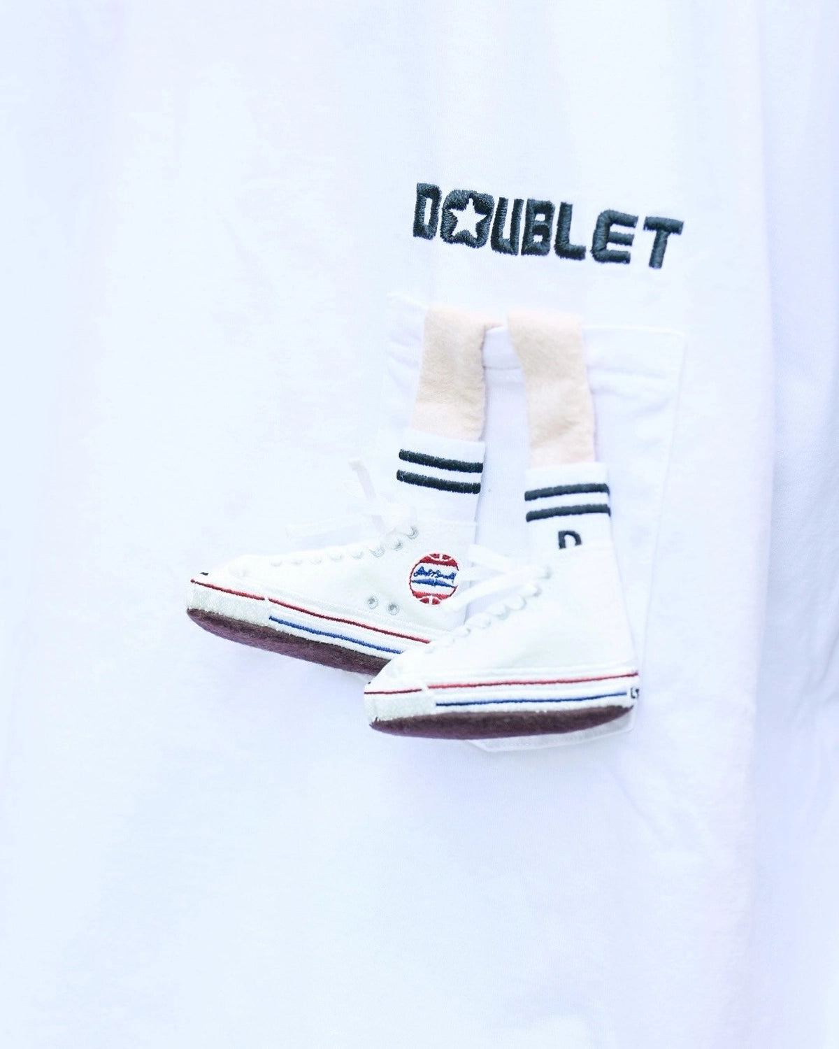 doublet × CONVERSE / "JACK PARCELL ALLSTER" EMBROIDERY T-SHIRT (25SS77CS389)