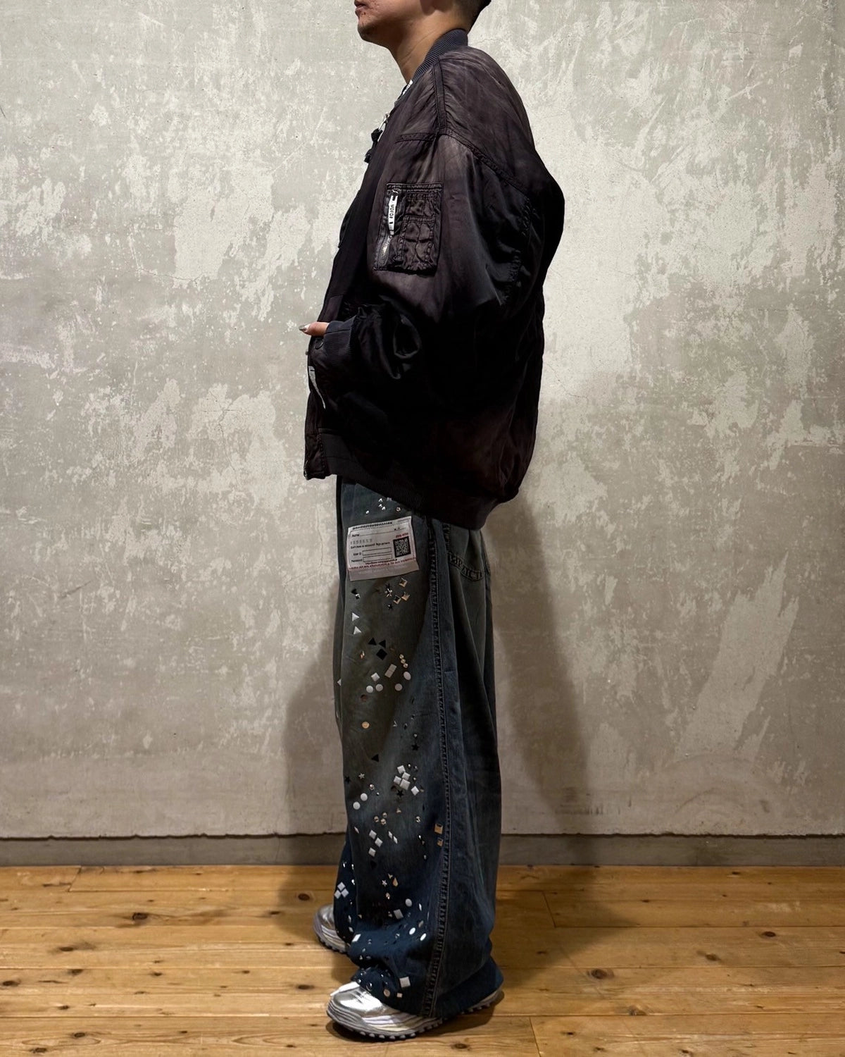 Maison MIHARA YASUHIRO / AGED FLIGHT JACKET (J15BL151)