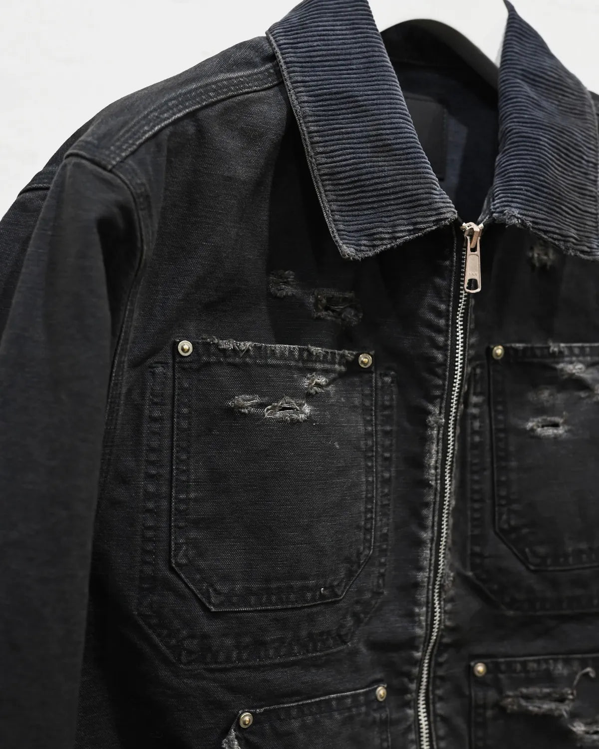 MIYAGIHIDETAKA -Rafu- / Distressed Work Jacket (MH045)