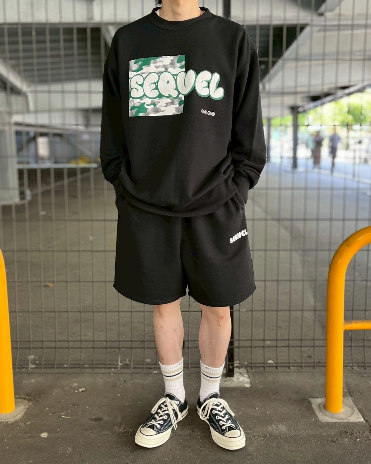 SEQUEL / T/C裏毛 SWEAT SHORT PANTS (SQ-25SS-SP-01)