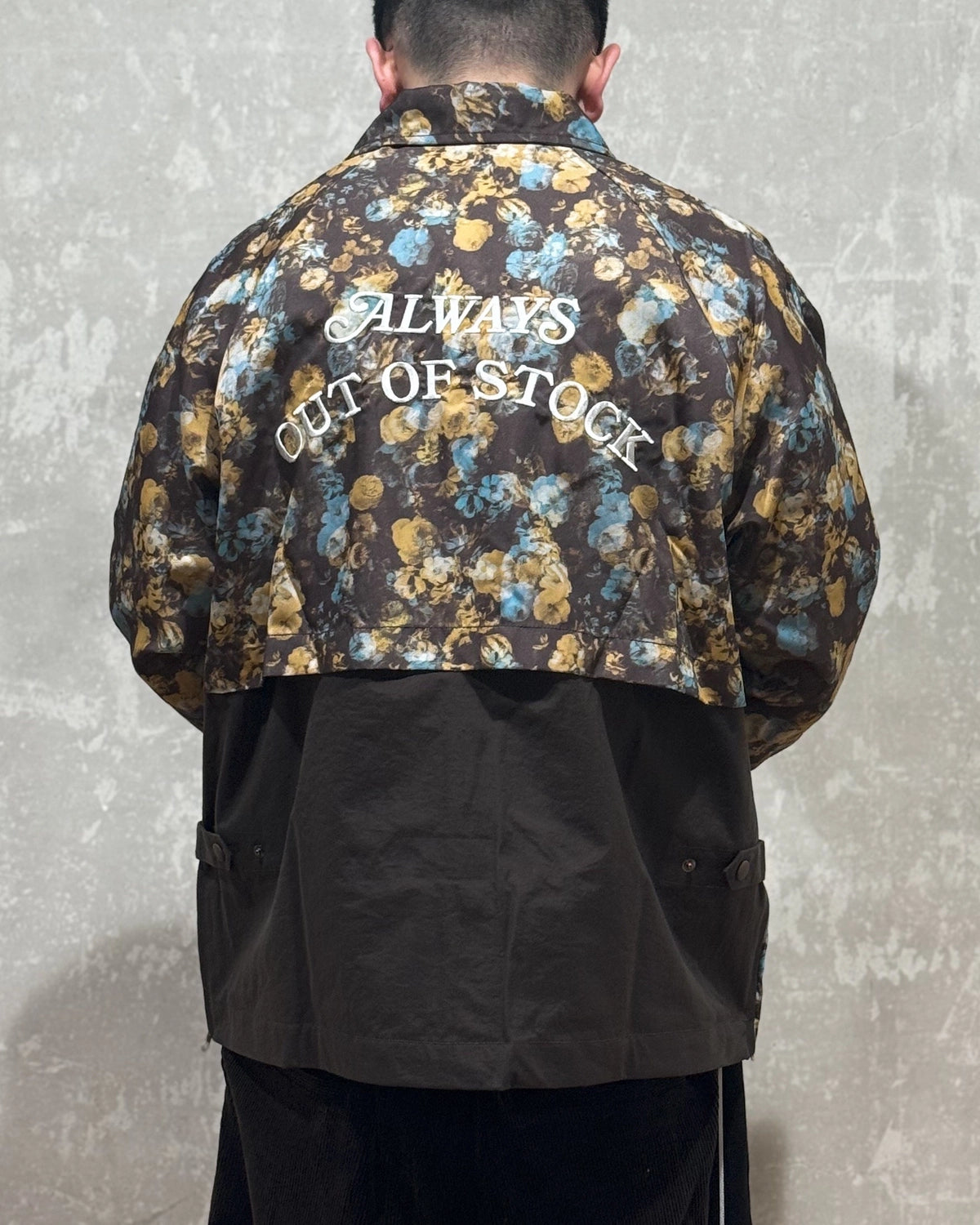 ALWAYS OUT OF STOCK / FLOWER PATTERN LIGHT BLOUSON JACKET (HA-025202101)