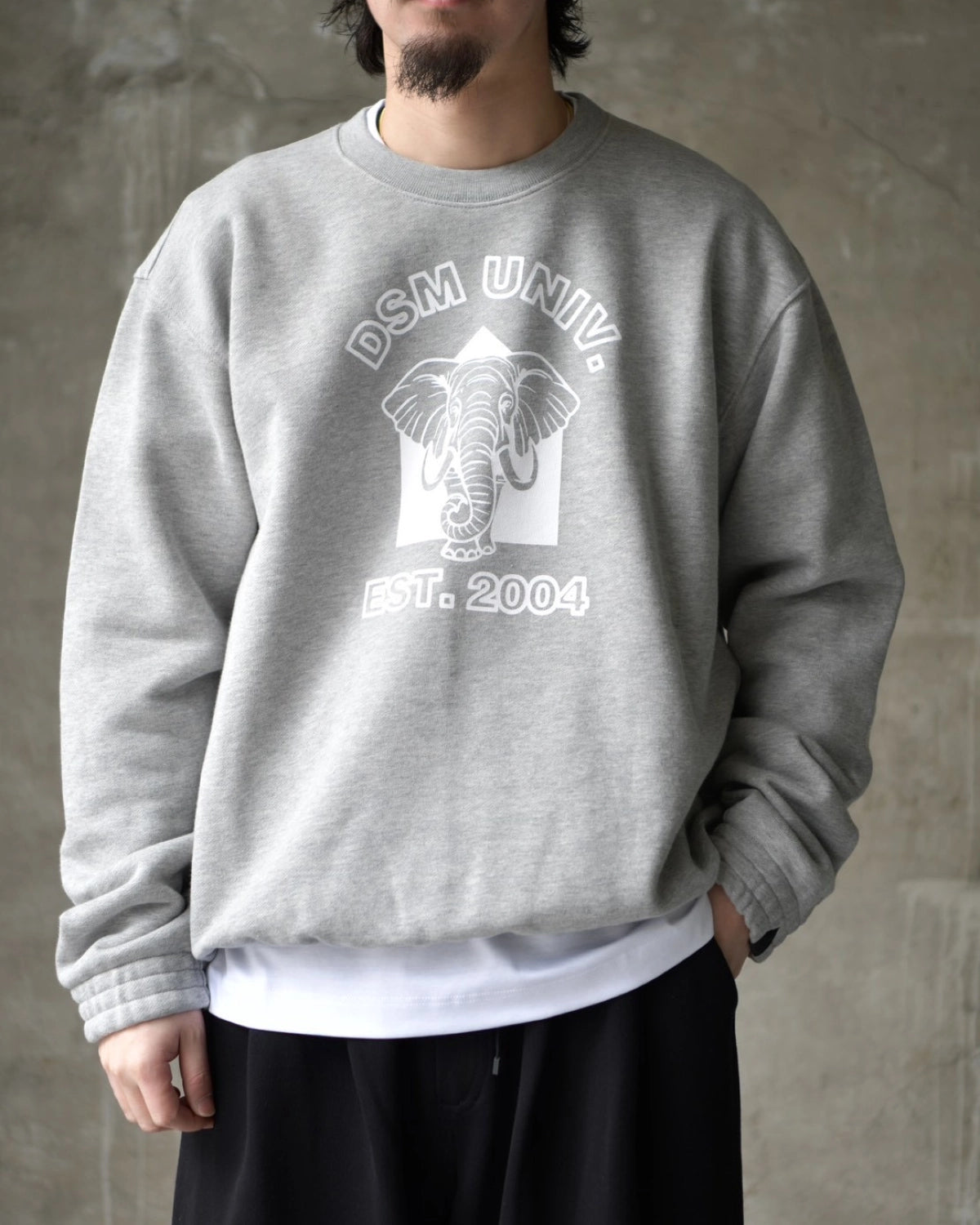 DOVER STREET MARKET kei ninomiya / CREWNECK COTTON BACK PILE KNIT (DSM01T006)