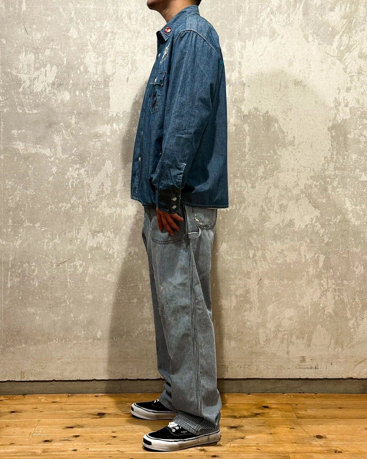 SWJP / Embroidery Chambray Shirts (SW-25SS-017)