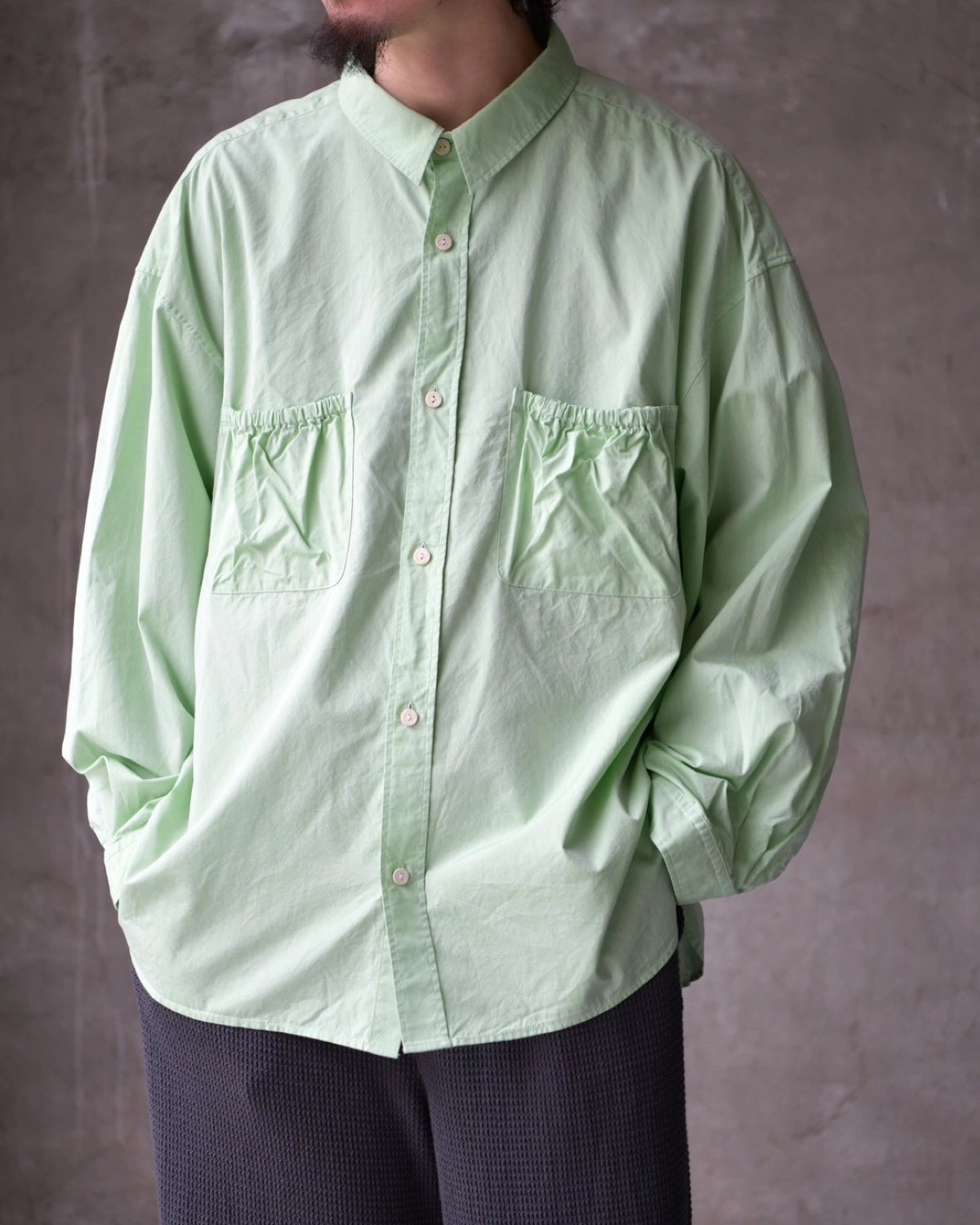 refomed / WRIST PATCH WIDE SHIRT (RESH-029)