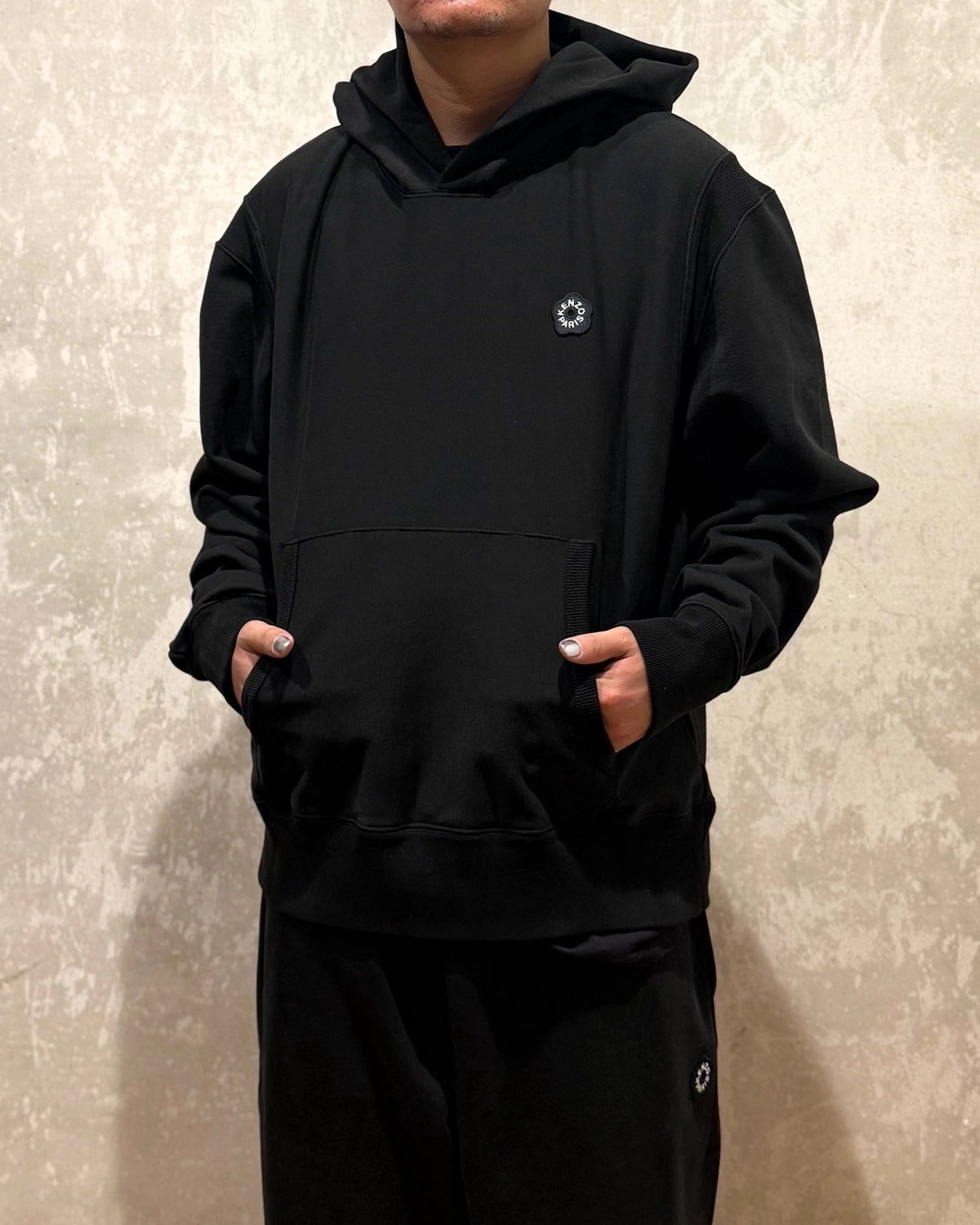 KENZO / 'Boke Flower 2.0' エンブロイダリー フーディー (FF55SW2554MC)