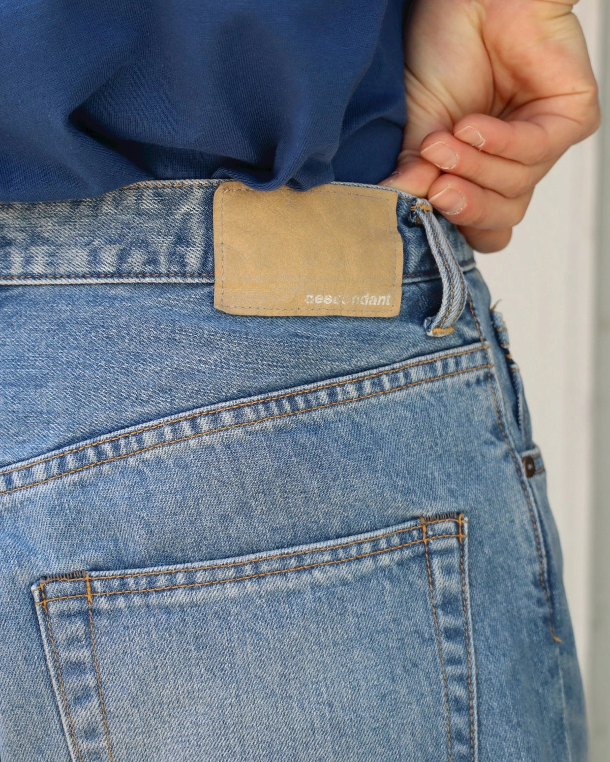 DESCENDANT / 1995 DENIM TROUSERS BAGGY HARD WASH (261WVDS-PTM04)