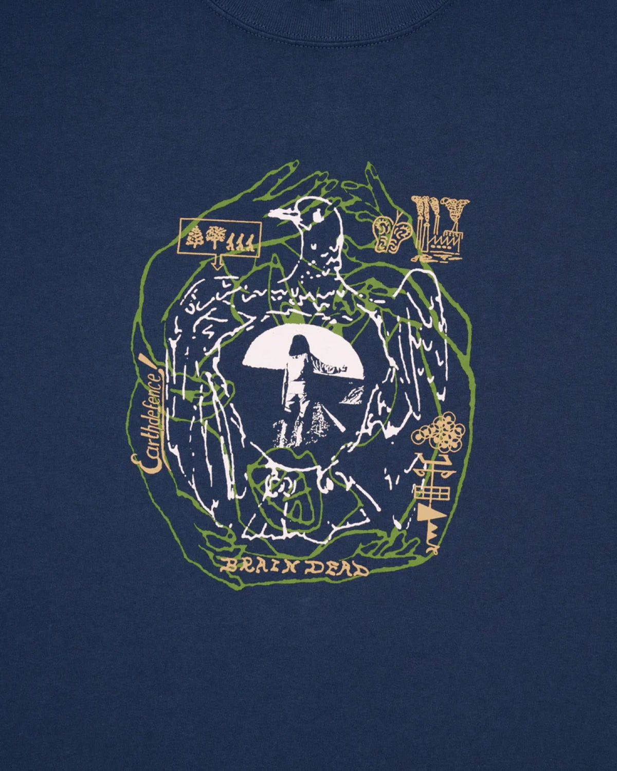BRAIN DEAD / EARTH DEFENSE T-SHIRT (T00005058SS26)