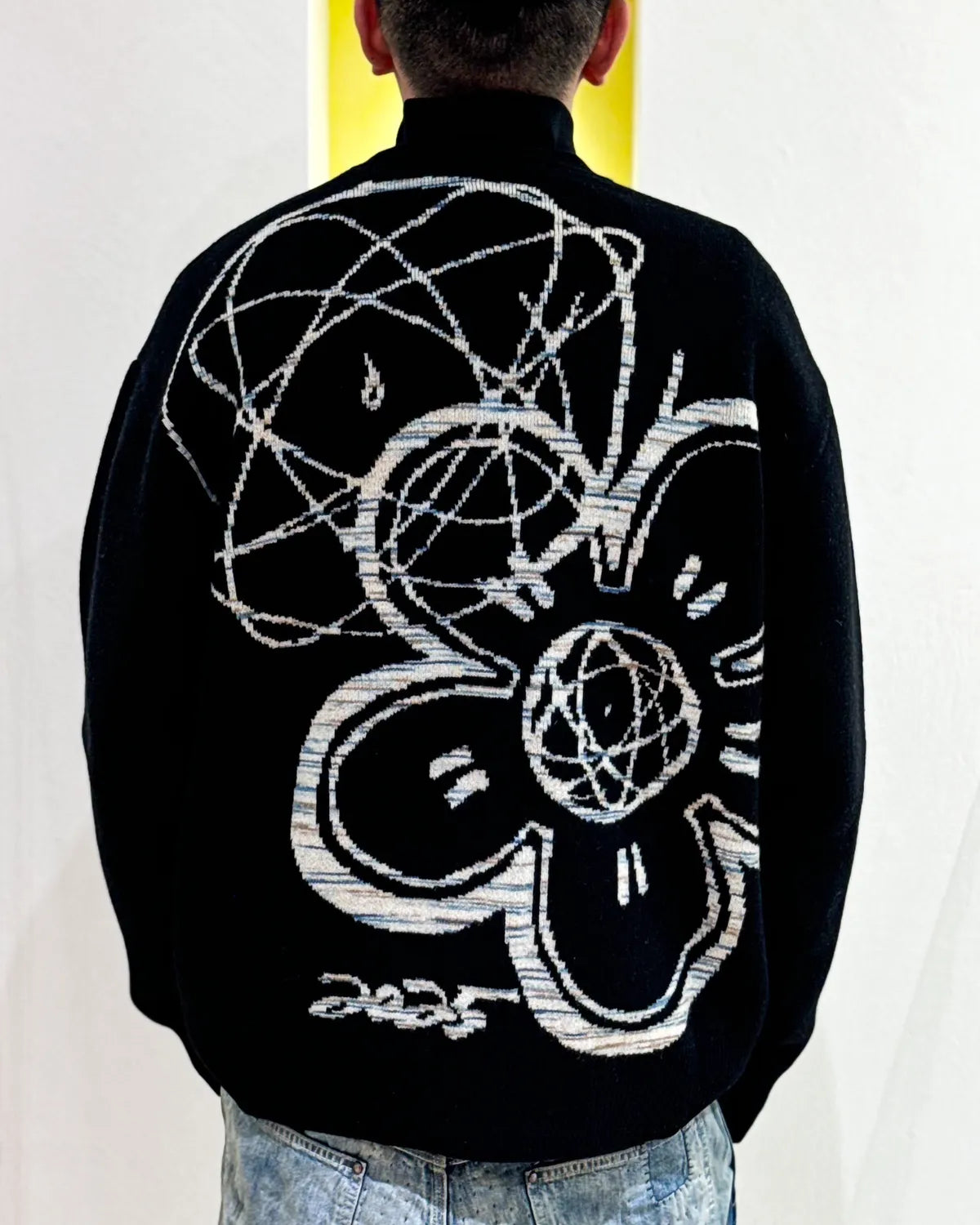KENZO × Futura / 'Kenzo x Futura 2000' genderless cardigan in wool (FF68CA7513CJ)