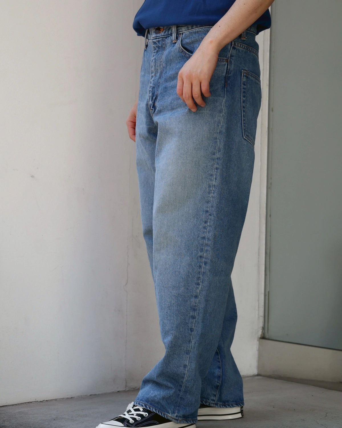 DESCENDANT / 1995 DENIM TROUSERS BAGGY HARD WASH (261WVDS-PTM04)