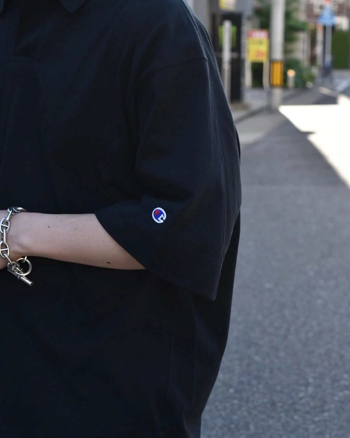 N.HOOLYWOOD COMPILE × Champion / POLO SHIRT (C8-B358)