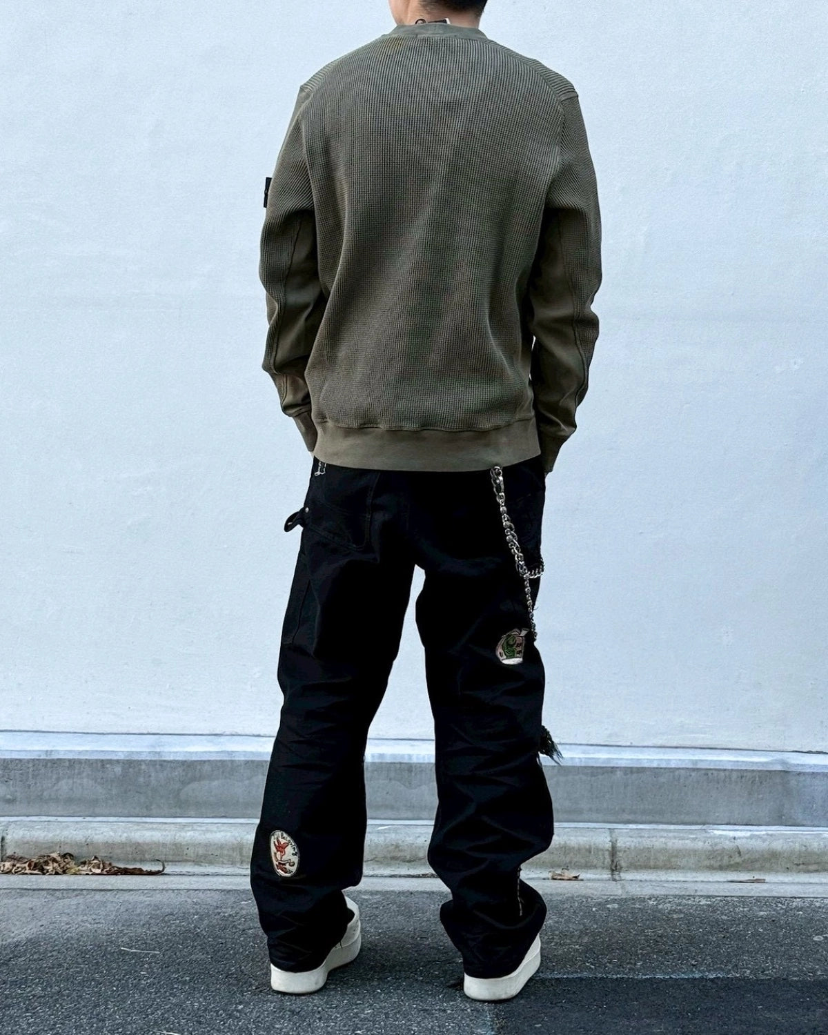 STONE ISLAND / ORGANIC COTTON WAFFLE FLEECE (L1S156100056)