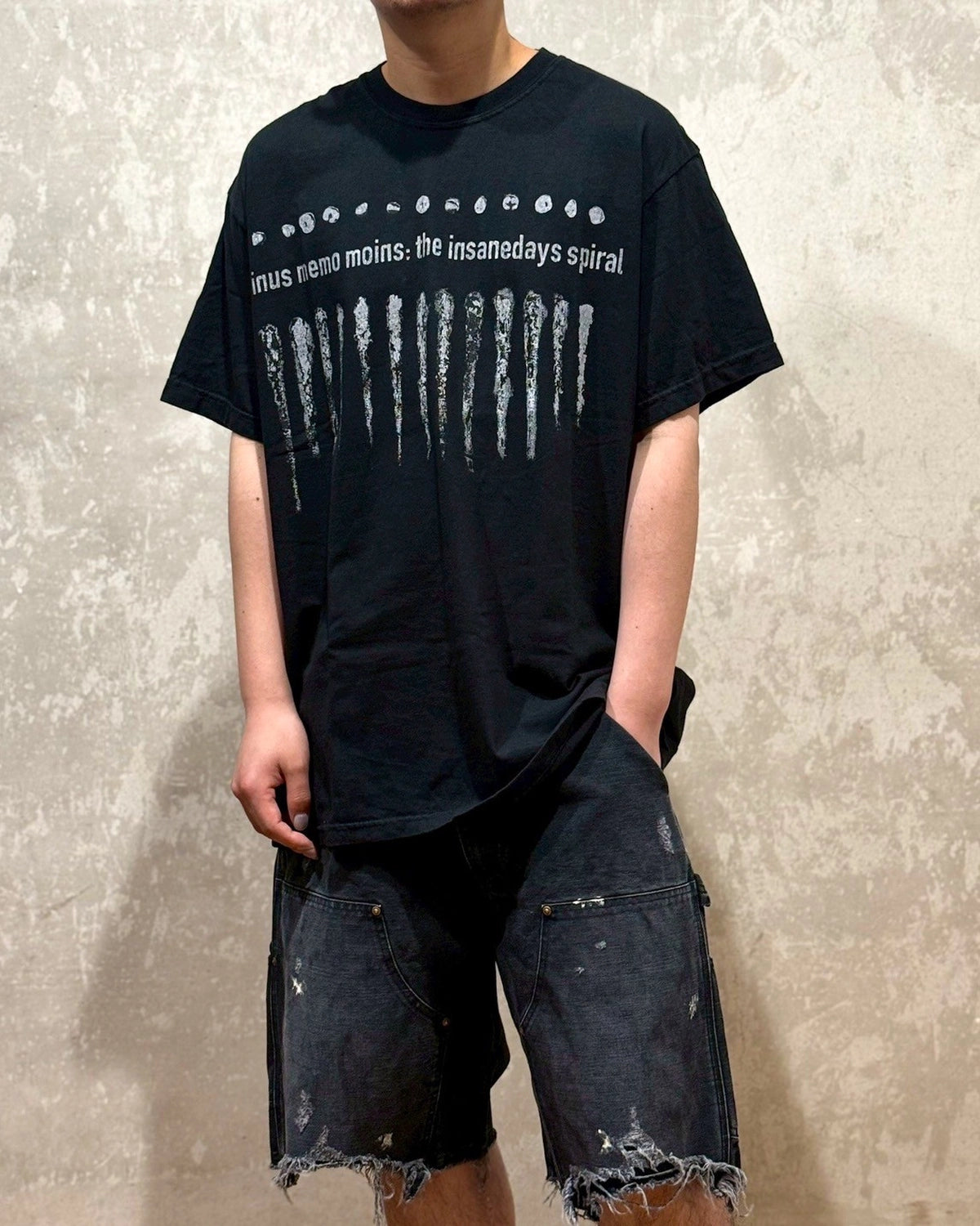 MINUS / Bootleg Tee (MONOCHROME SHINE) 5YEARS BLACK
