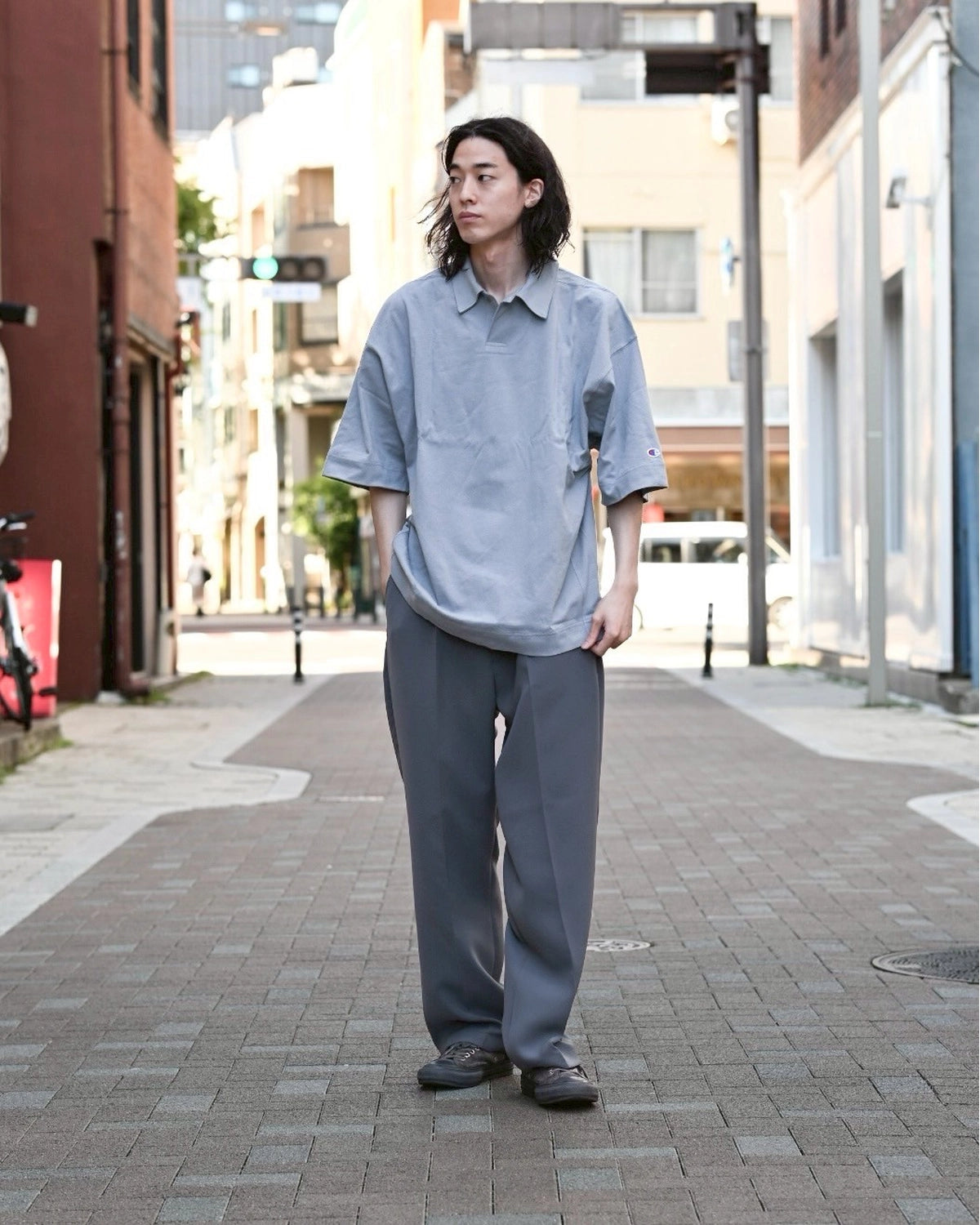 N.HOOLYWOOD COMPILE × Champion / POLO SHIRT (C8-B358)