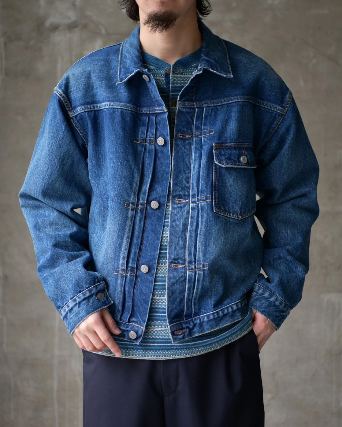 CIOTA / シングルポケットデニム JACKET (JKLM-301-NIMDBL-D)